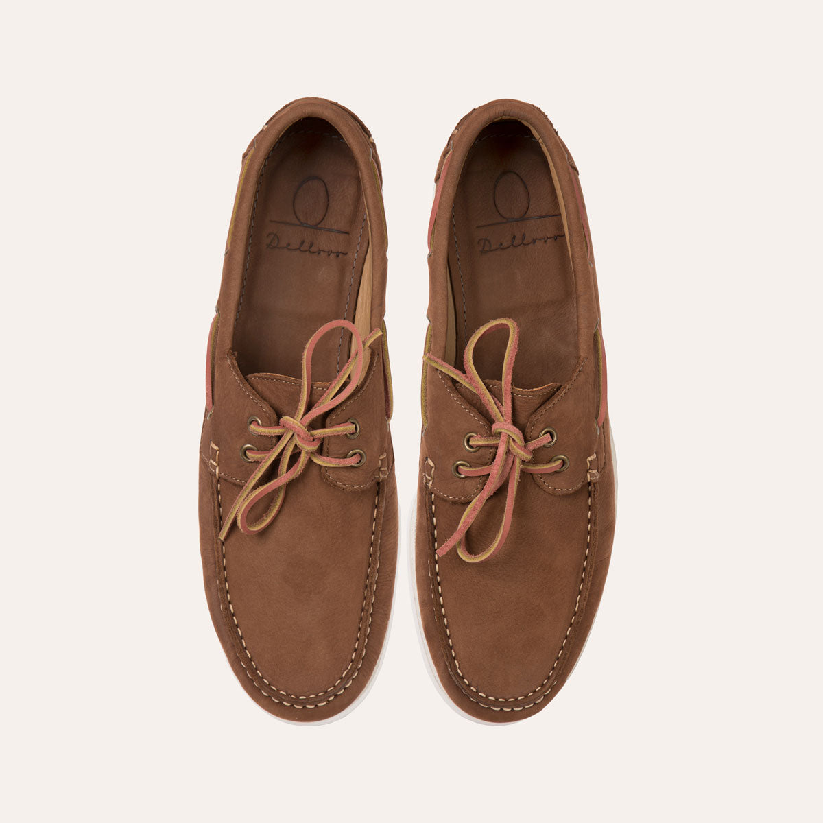 Dellovo Trabucco boat shoe uomo cuoio nabuk