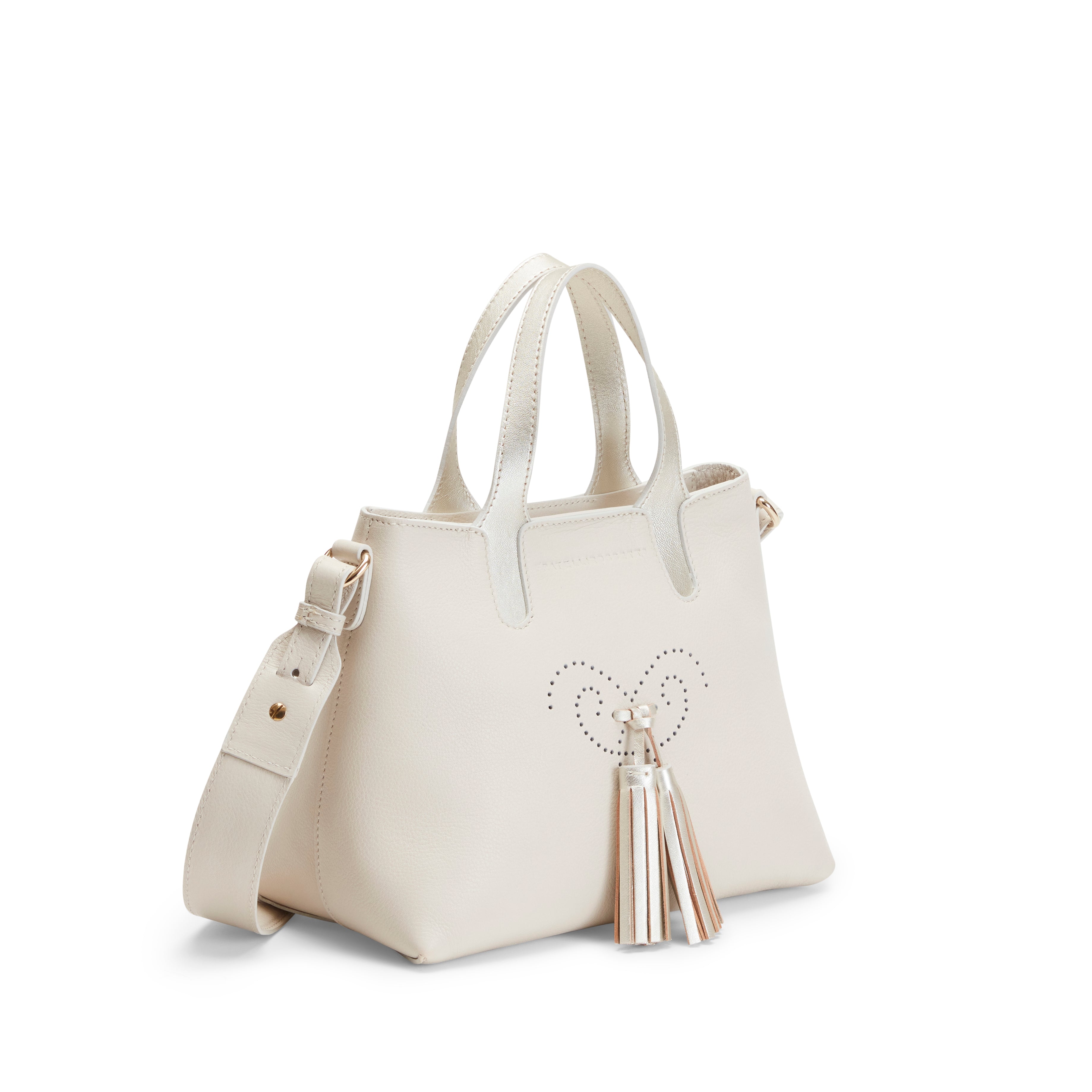 F.lli Rossetti Hobo Tote Bag Pelle Latte Tracolla