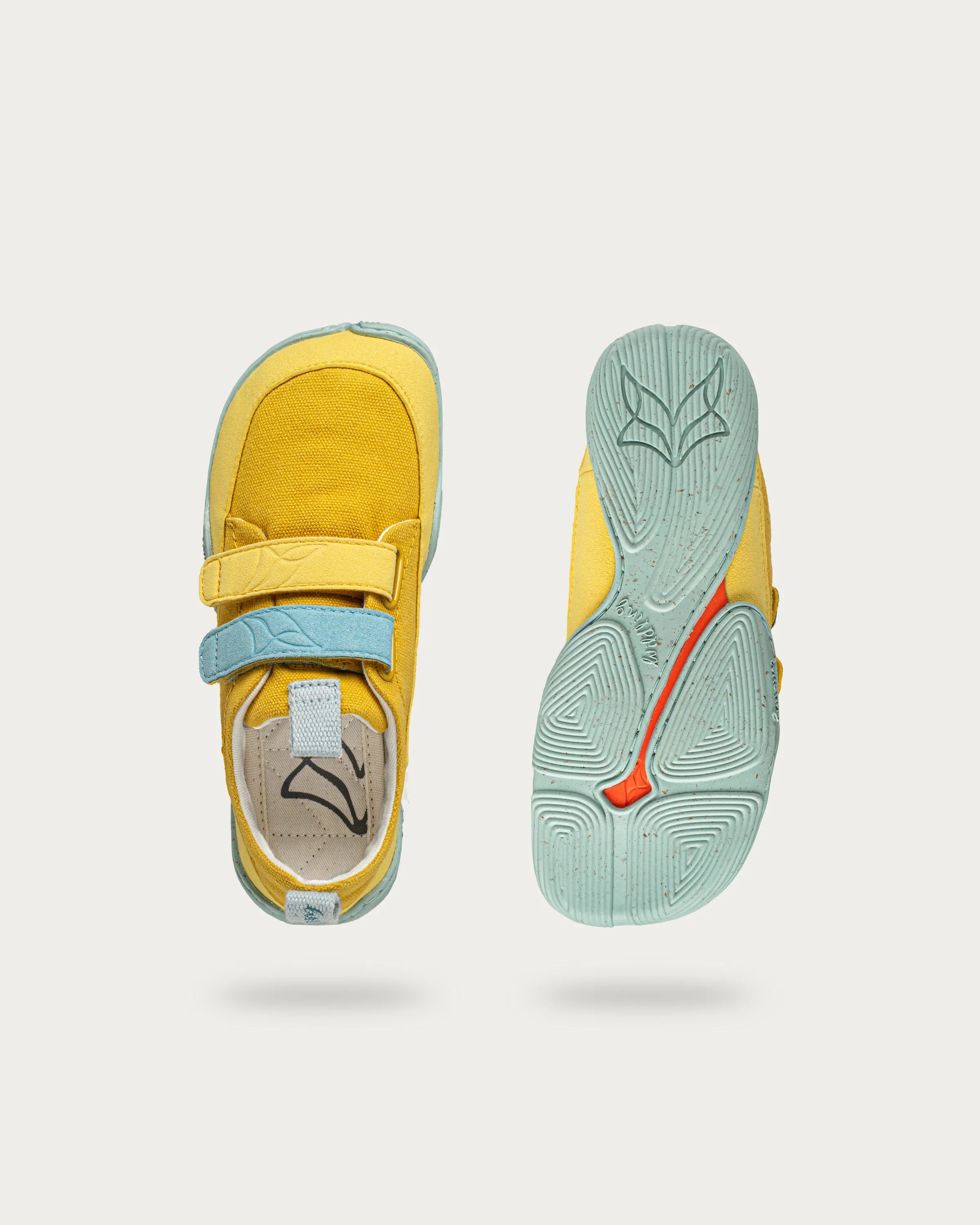Wildling Shoes Cotinga Senf sandali bambini multicolore cotone