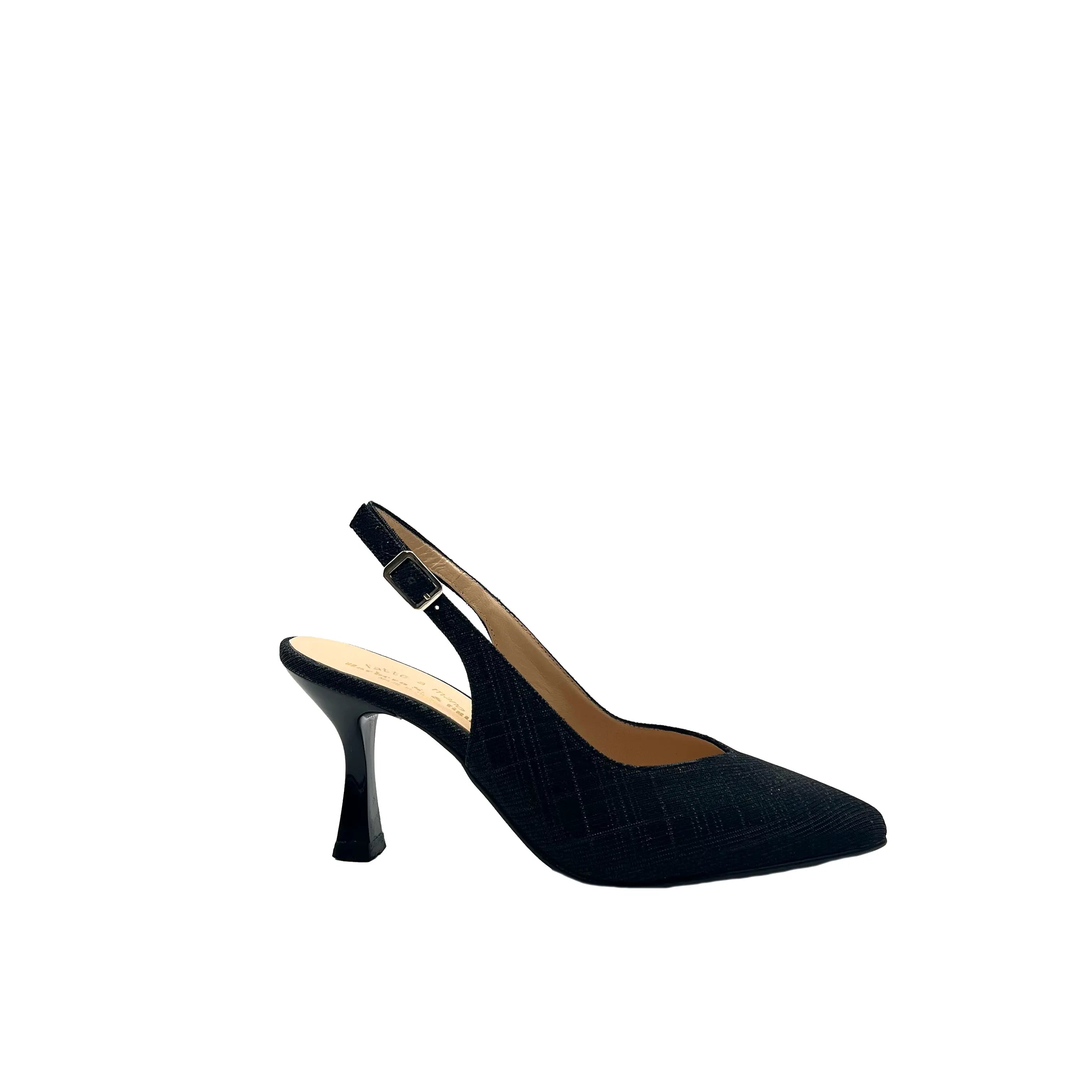 Sandro Barbera 704 Black Sandalo Donna Nero Tacco 75