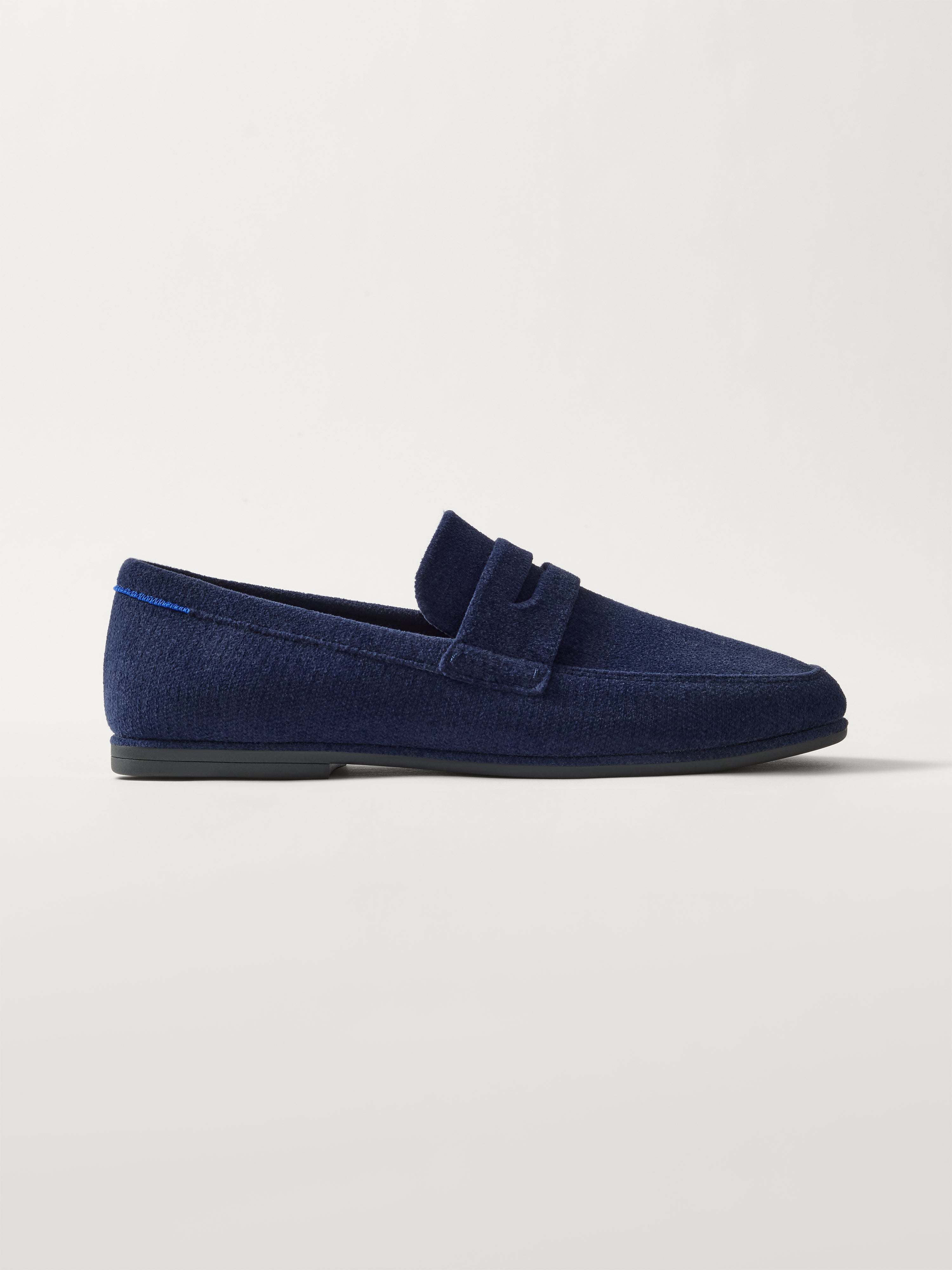 Rothy's The Ravello Penny Loafer mocassini uomo blu scamosciato