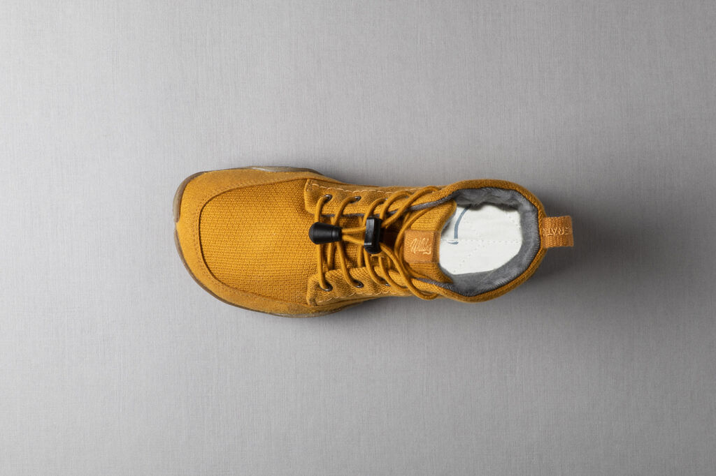 Wildling Vigor Golden Yellow scarpe alte bambino gialle cotone