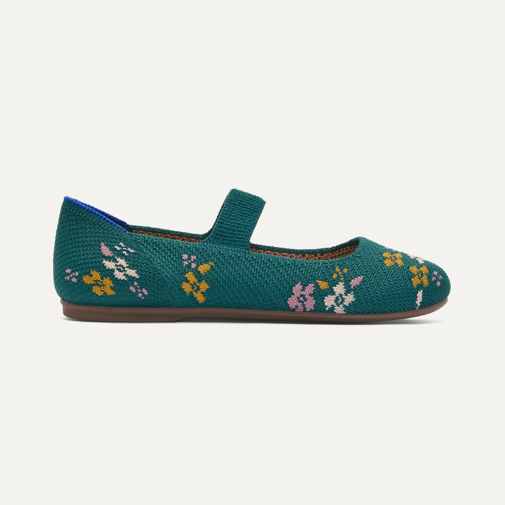 Rothy's The Kids Mary Jane ballerine bambina Everglade Twig fiori