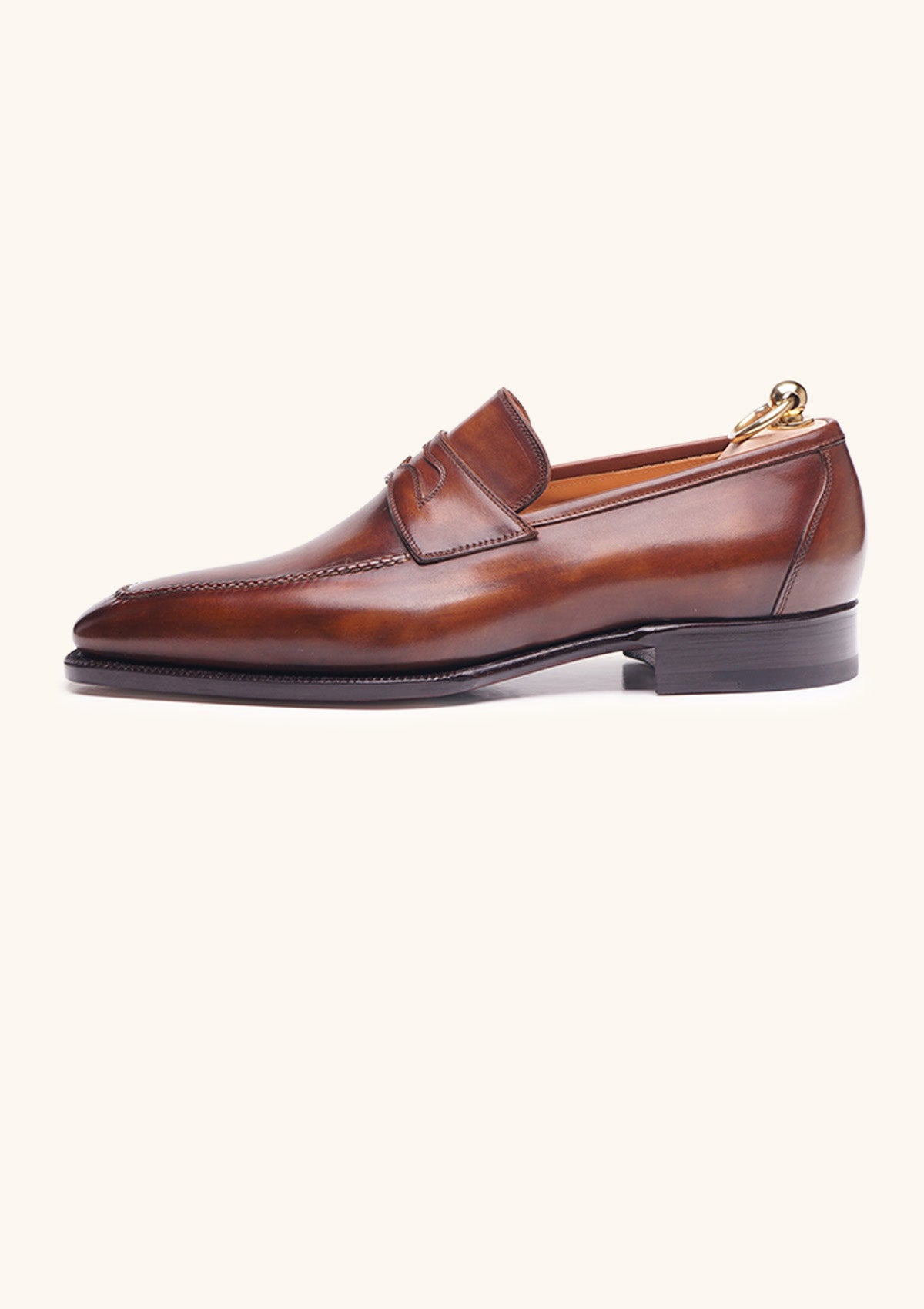 Stefano Bemer C1340 mocassini penny pelle marrone