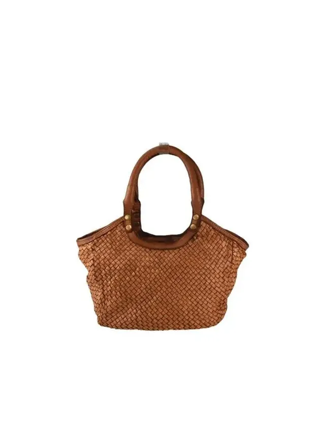 Sandro Barbera BAHD49854 borsa mano donna cuoio intrecciata