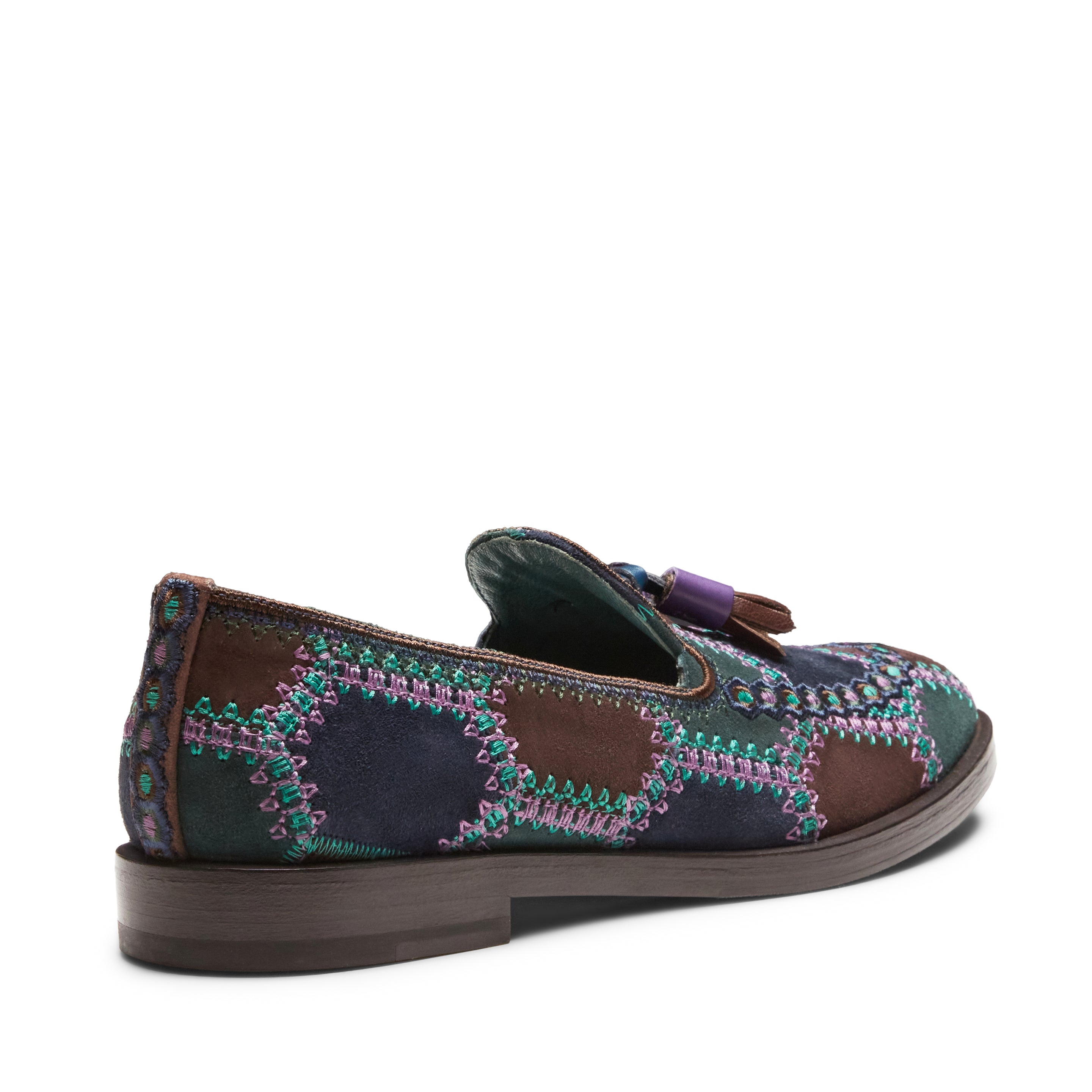 F.lli Rossetti Brera 68125 mocassino suede bottiglia ricamato