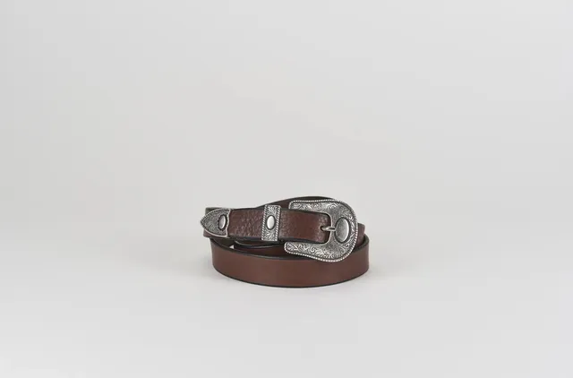 Sandro Barbera 007 25 cintura pelle marrone cuoio unisex
