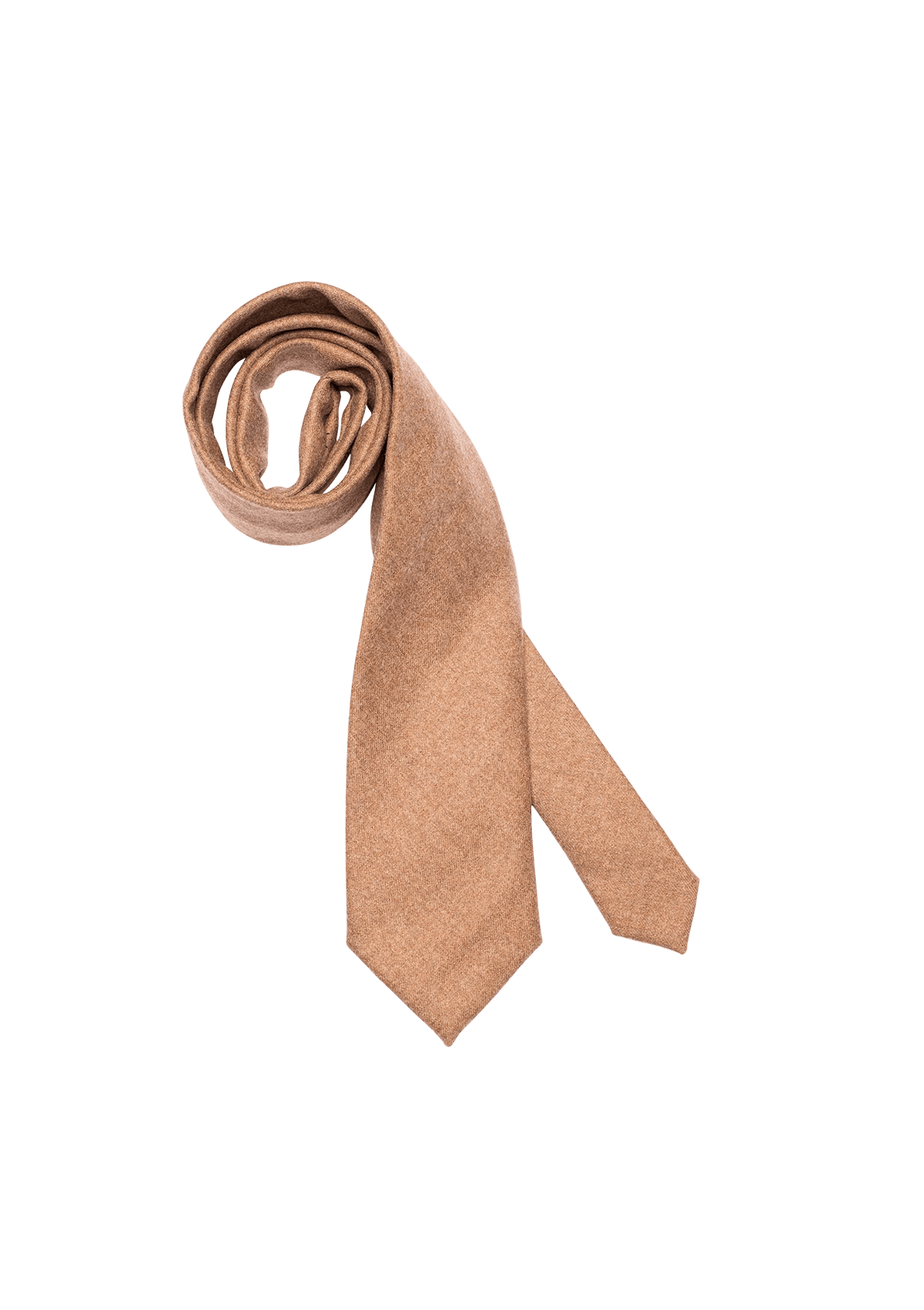 Stefano Bemer Ties Cravatta Lana Beige Classica 8 cm