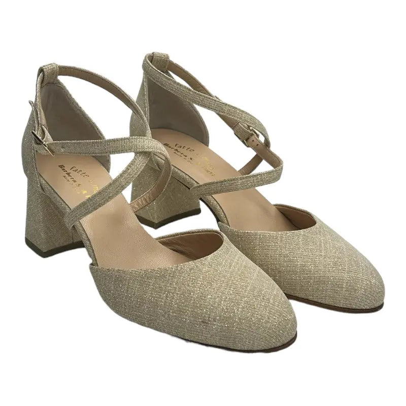 Sandro Barbera Sandali 603 Galassia Gold Sandalo Oro Tacco 6 cm