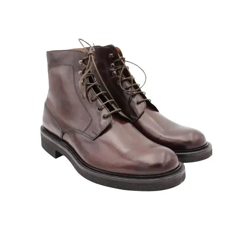 Sandro Barbera & Figli 628 stivaletti moro pelle uomo