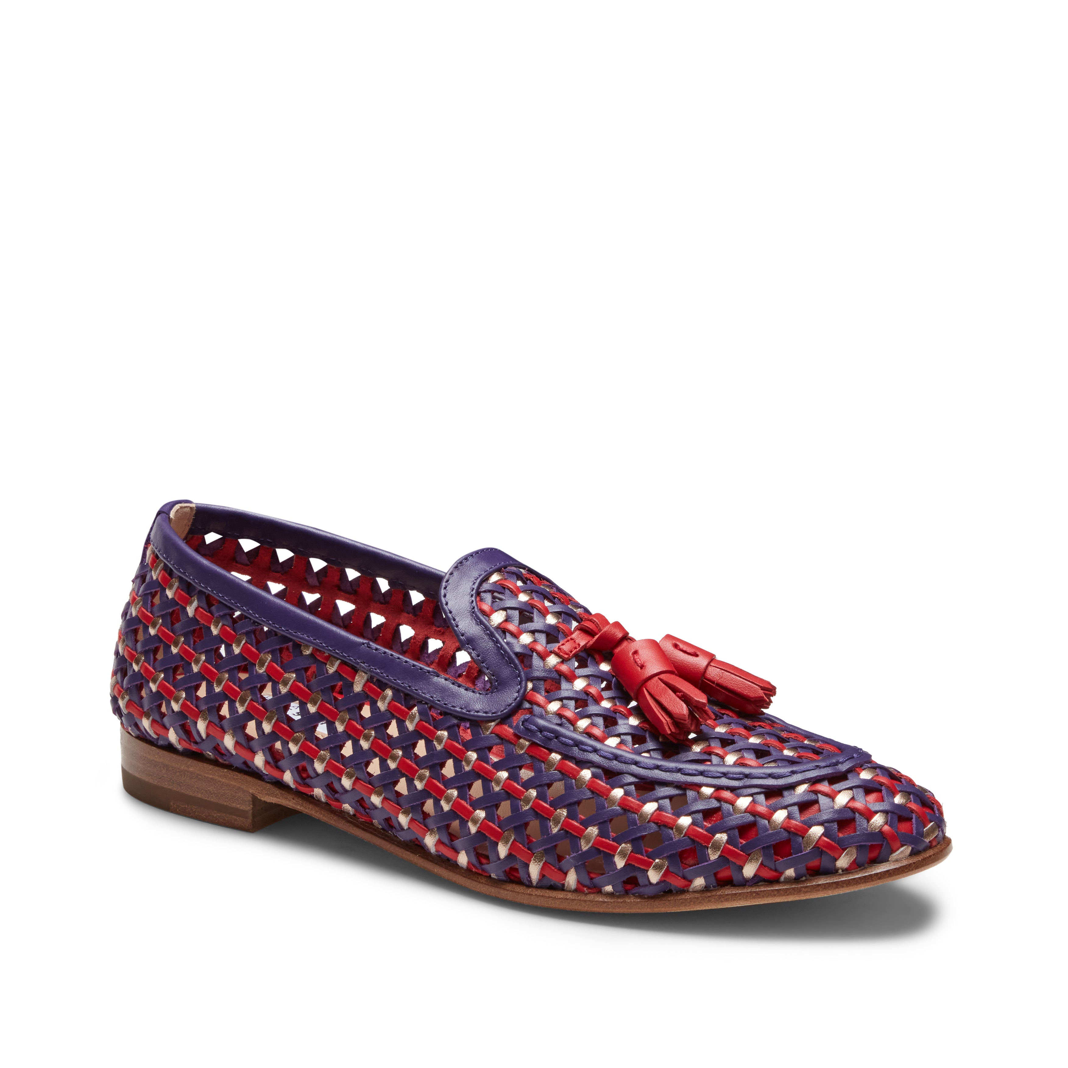 F.lli Rossetti 67275 Mocassino Brera pelle viola donna cuoio