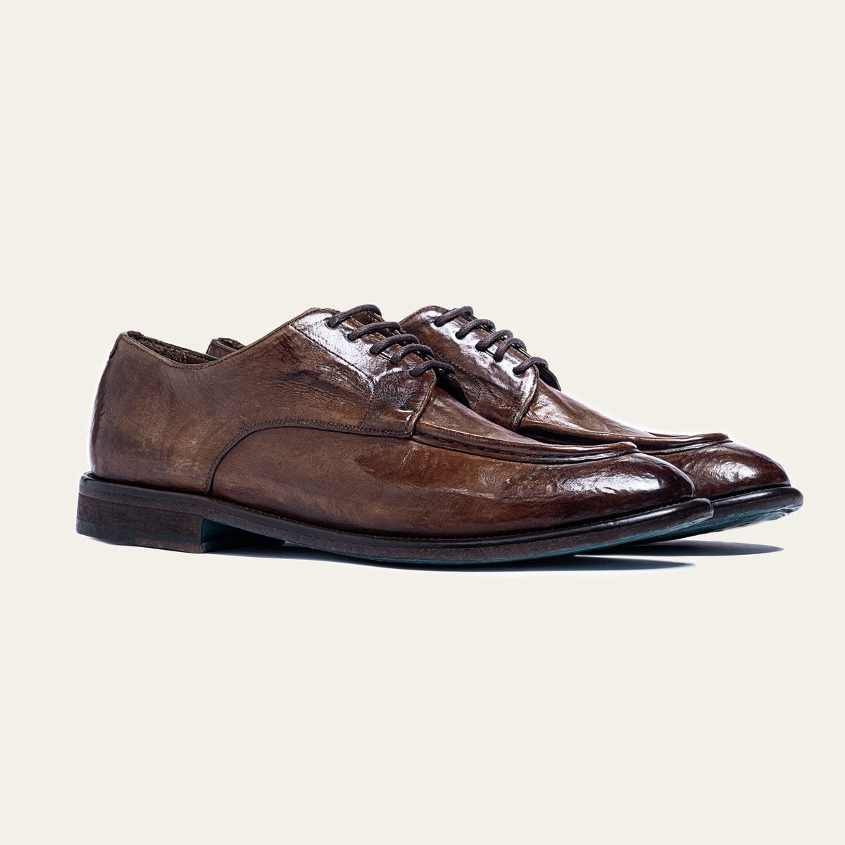 Dellovo Riva Fiorita mocassino bufalo Brandy