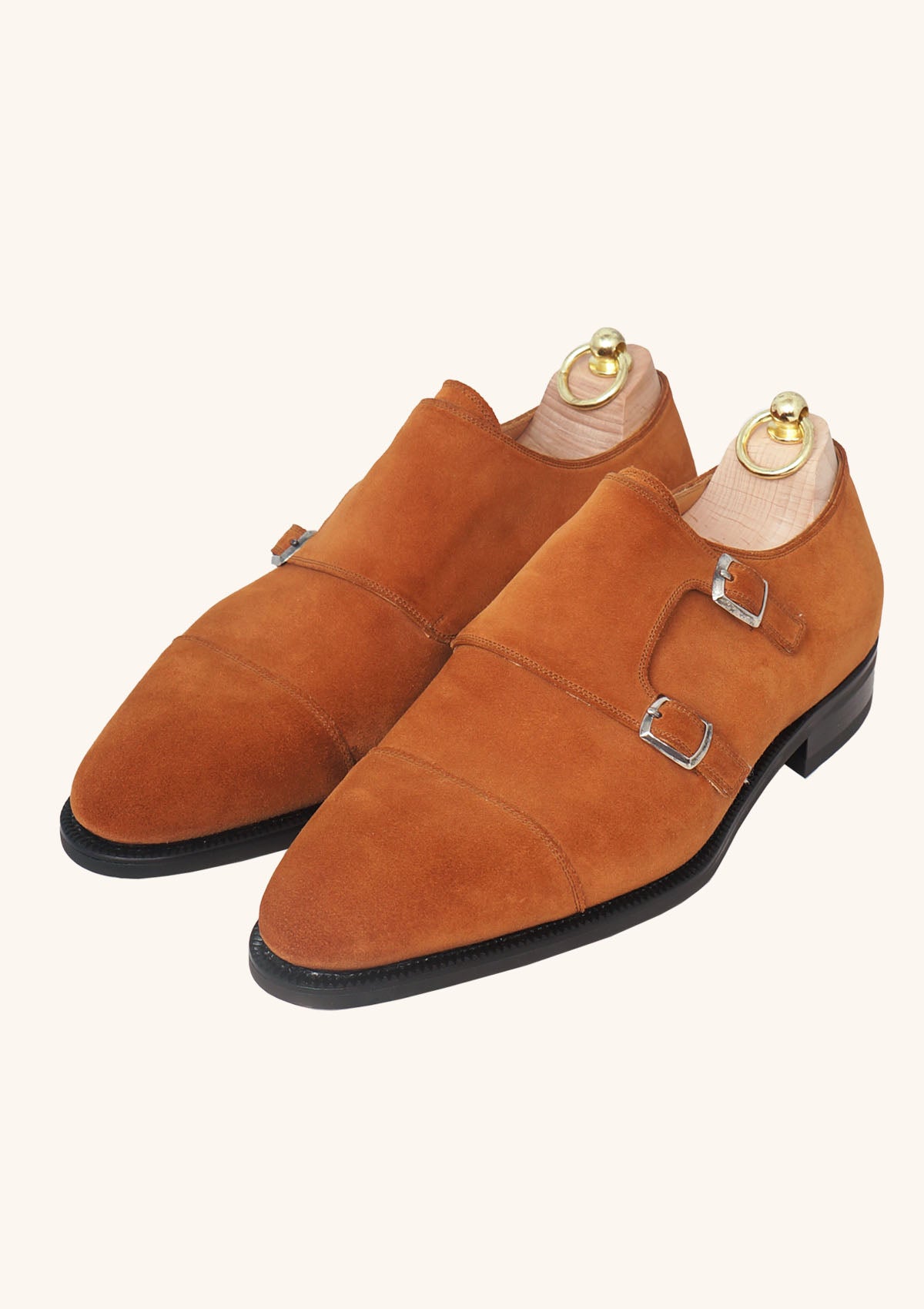 Stefano Bemer Monks C2351 Scarpe double monk camoscio