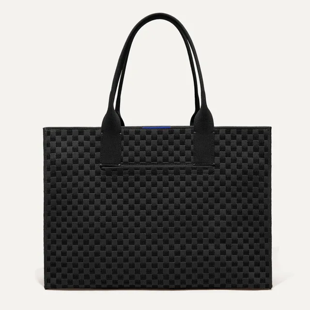 Rothy's The Classic Tote borsa tote Black Sand con zip