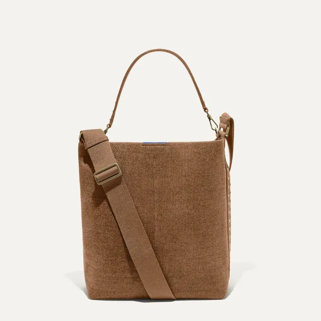 Rothy's The Bucket Bag borsa secchiello ReVelvet Cinnamon