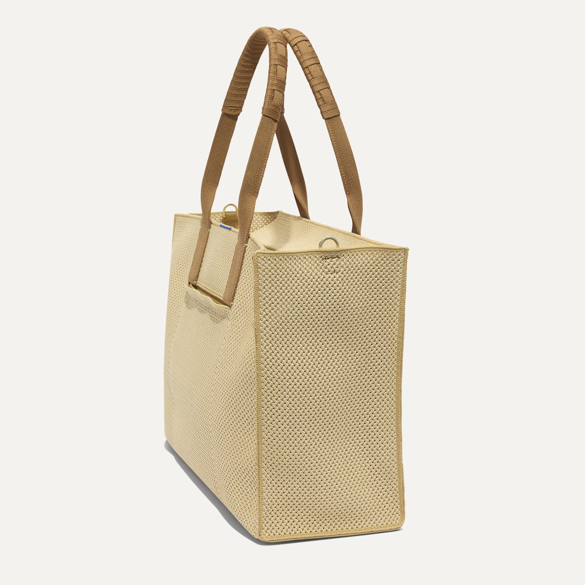 Rothy's The Classic Tote borsa Macadamia Open-Knit con zip