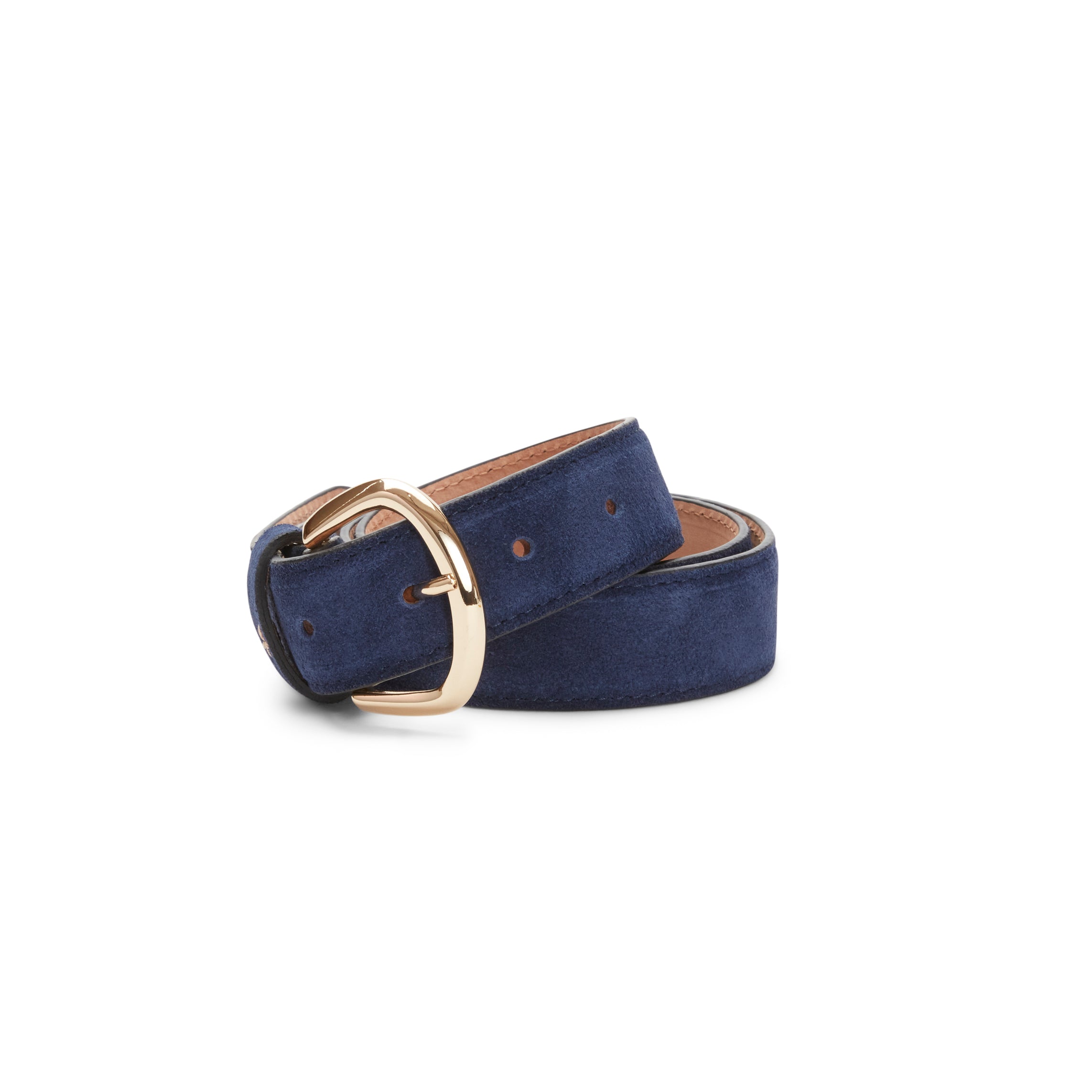 F.lli Rossetti Cintura donna suede blu marine 2,5 cm