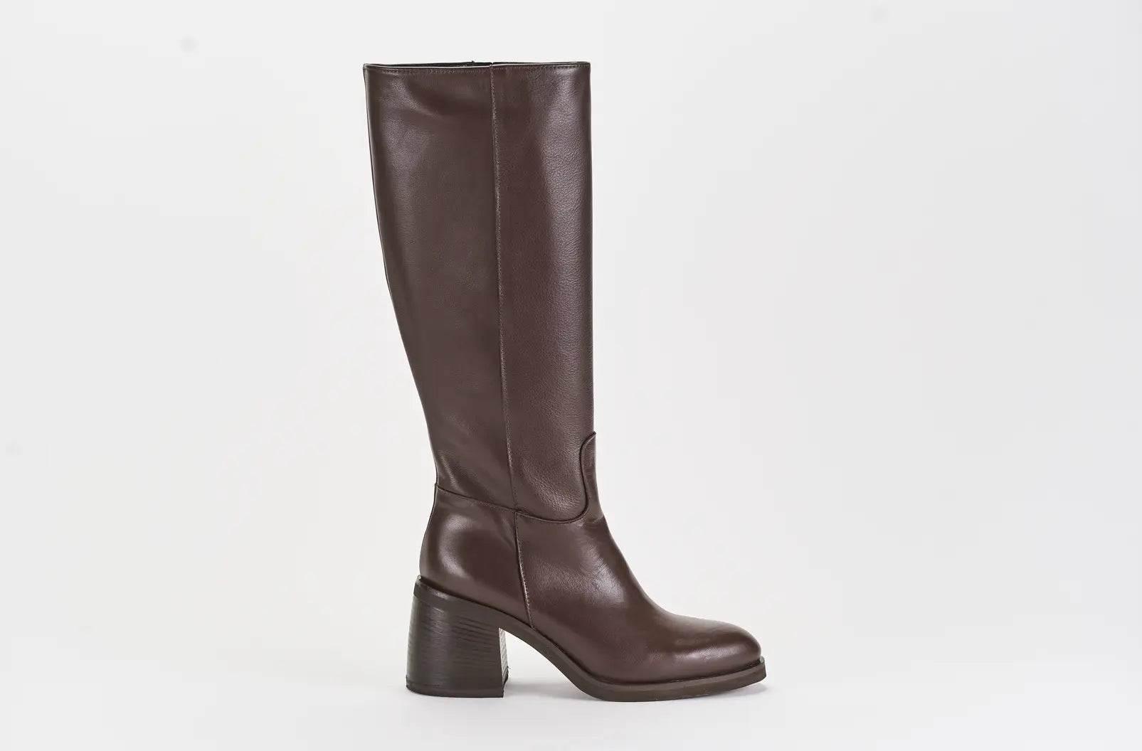Sandro Barbera Tania 01 stivale donna pelle marrone tacco 7