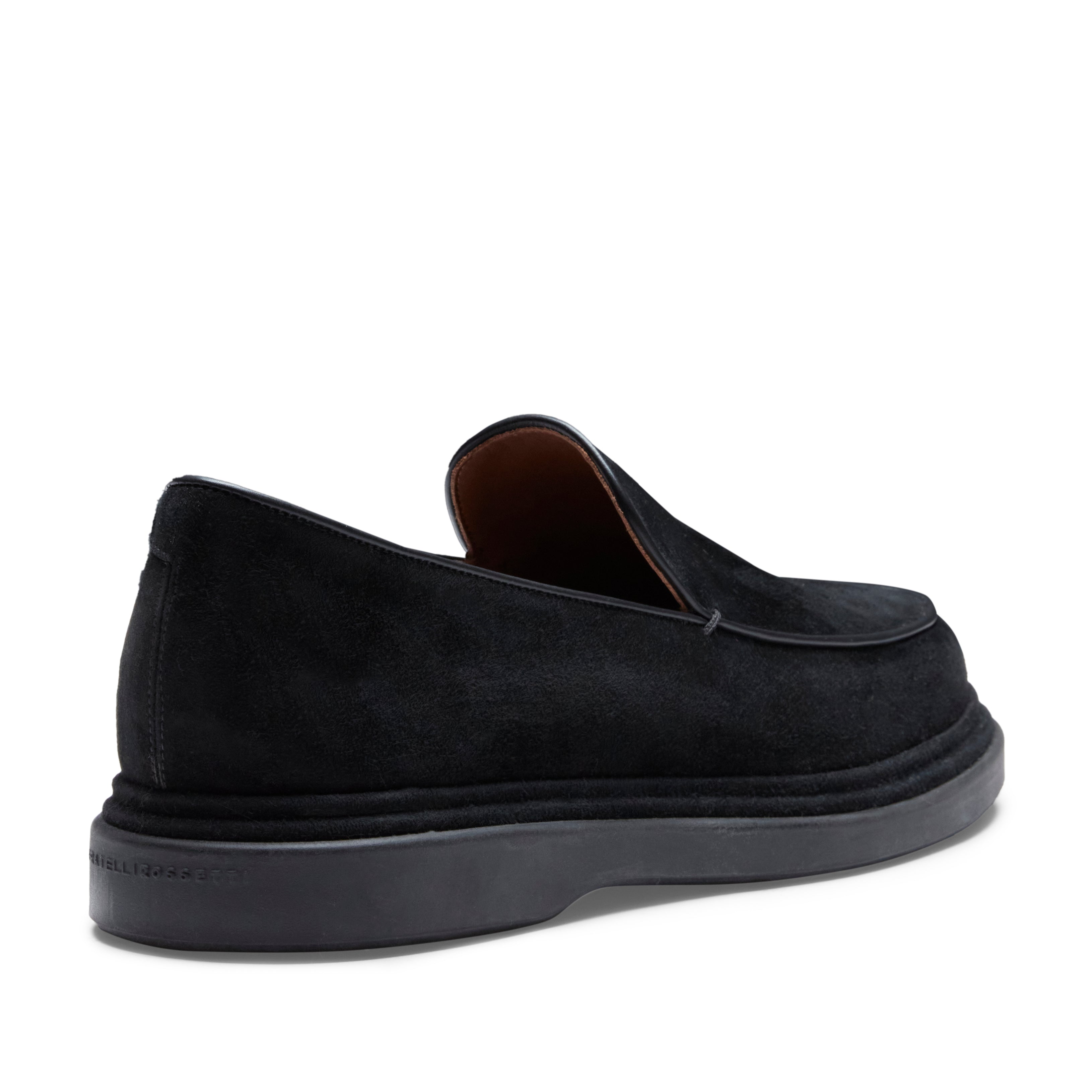 F.lli Rossetti 14894 Mocassino Suede Nero Uomo