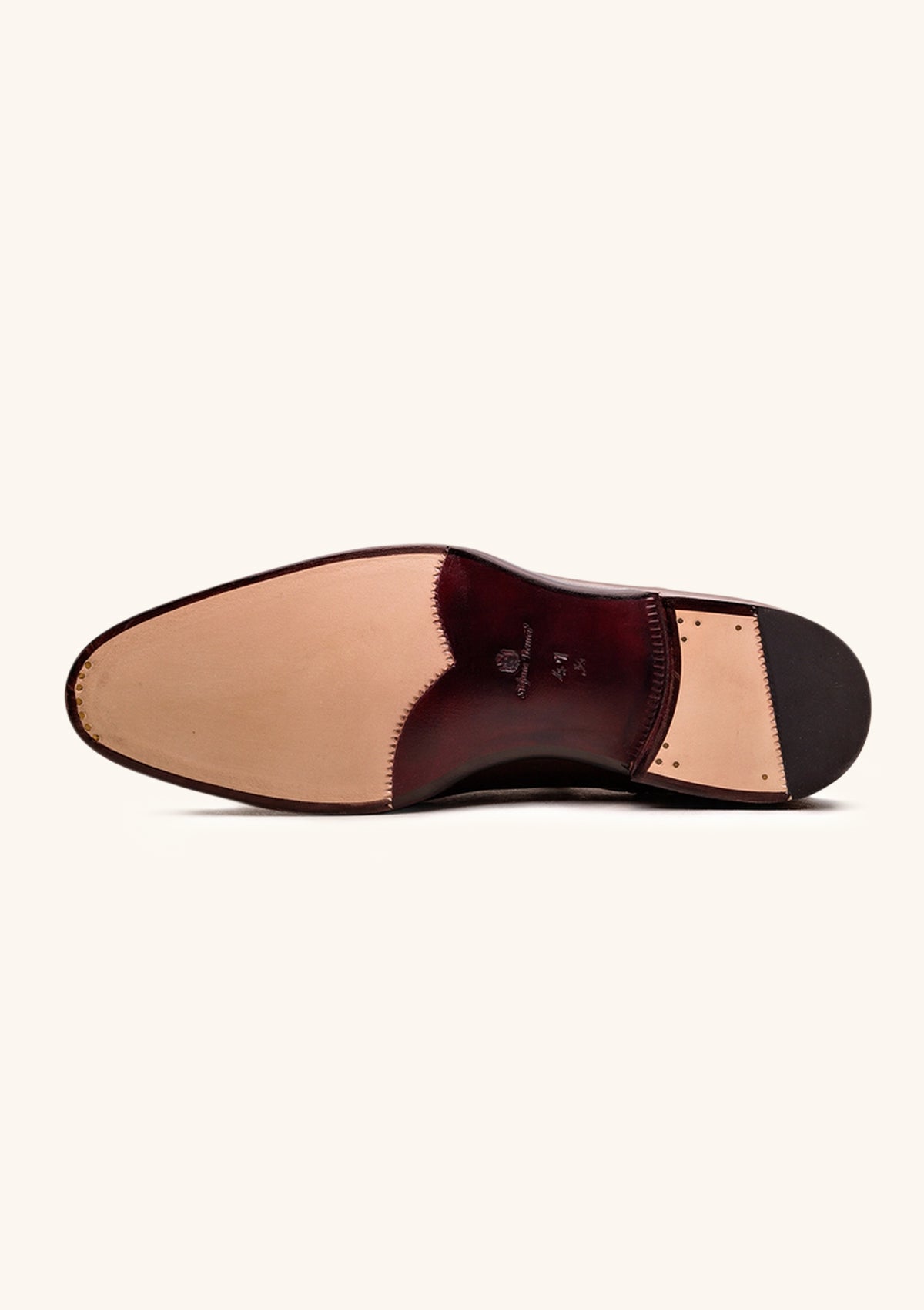 Stefano Bemer Derbies C5244 Scarpe Marrone Chiaro Pelle