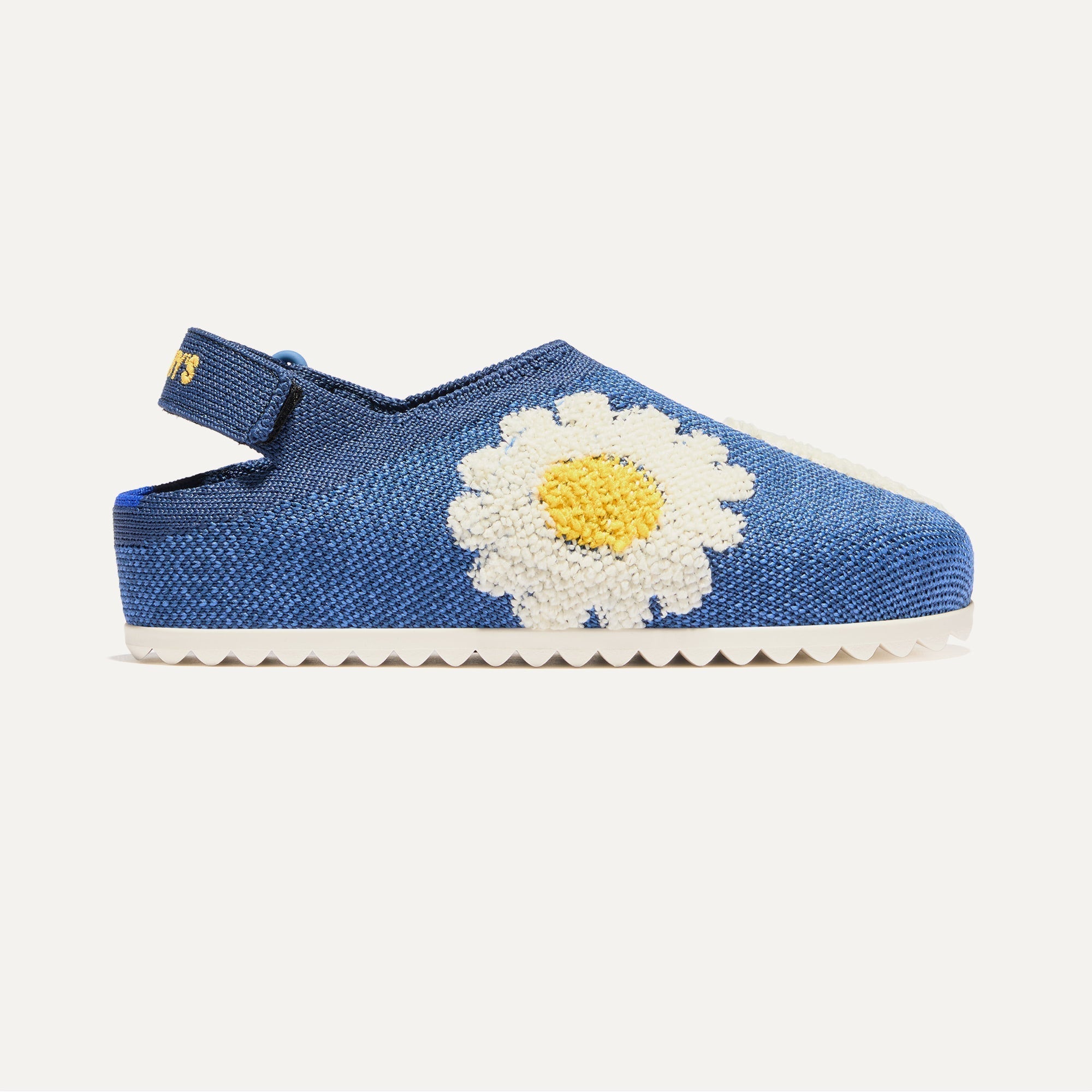 Rothy's The Kids Clog zoccoli bimbo Indigo Daisy blu fiori