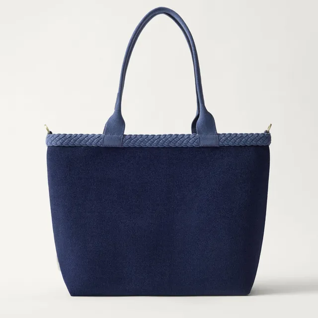 Rothy's Lightweight Zip Tote shopper Deep Navy con zip