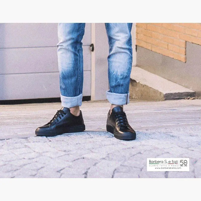 Sandro Barbera & Figli 1296 Maya Sneaker Nero Pelle