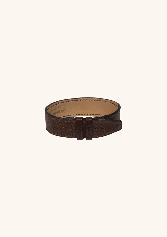 Stefano Bemer NATO Cinturino Orologio Pelle Marrone 20 mm