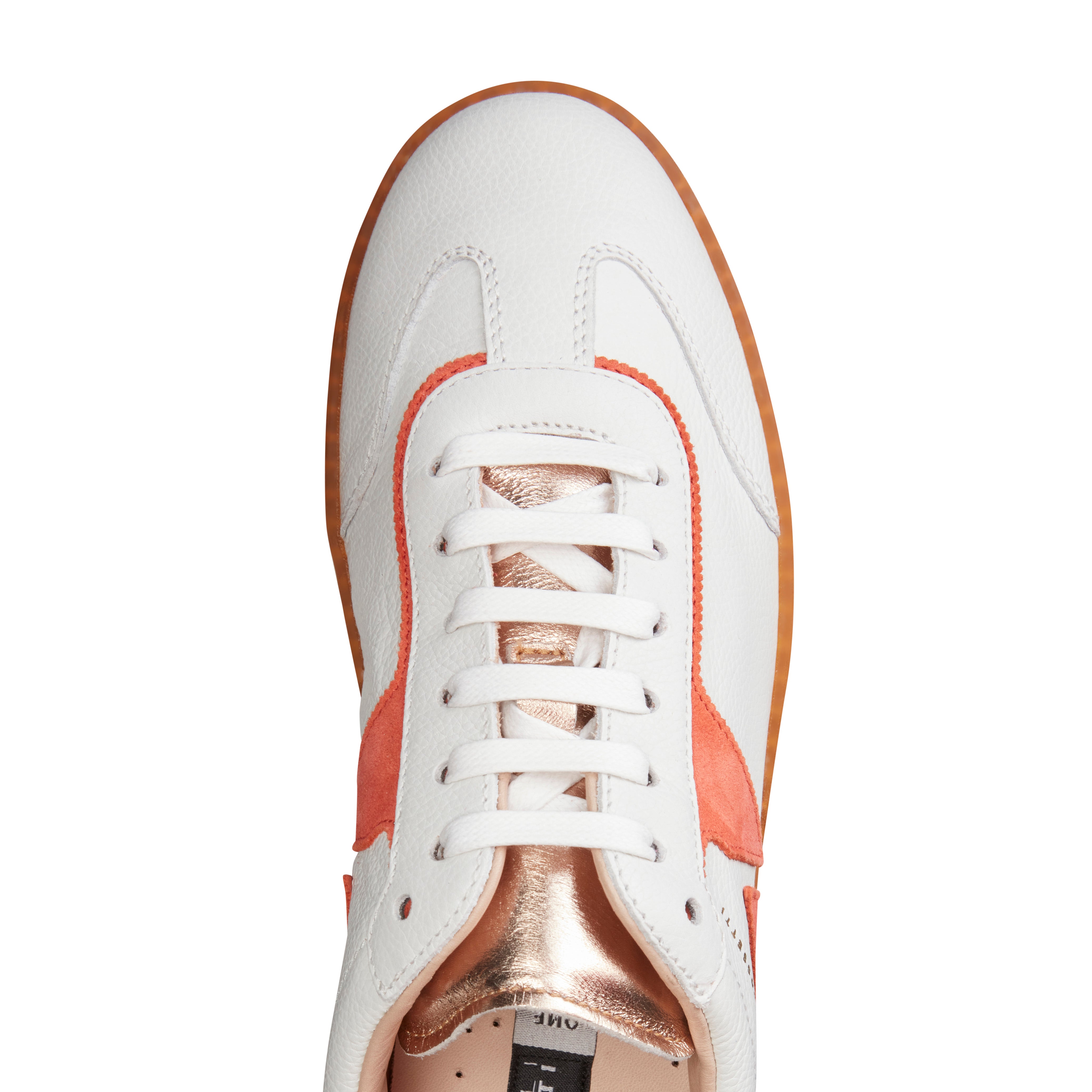F.lli Rossetti One 77213 sneaker donna bianco pelle arancione