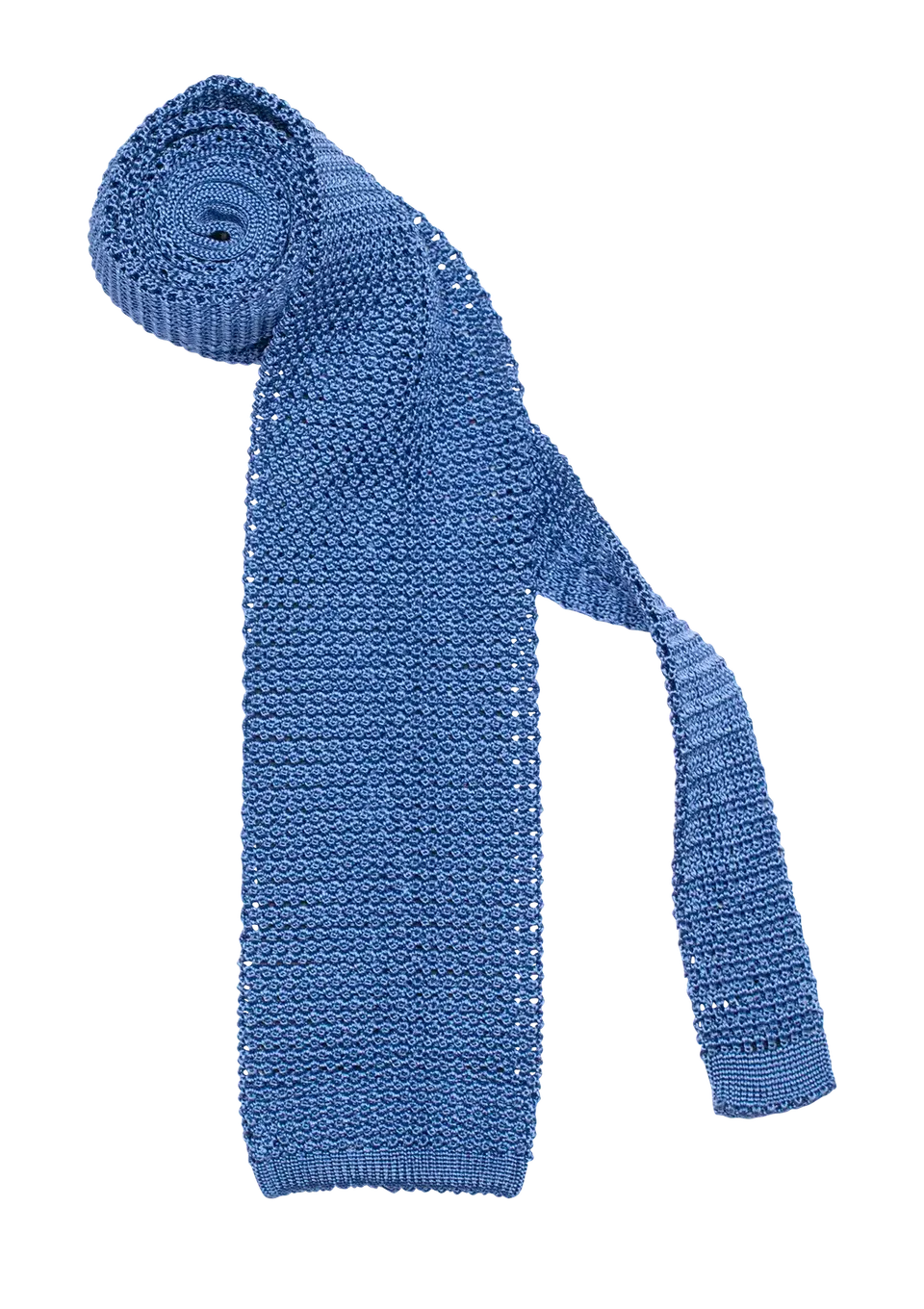 Stefano Bemer Ties Cravatta seta azzurra 8 cm