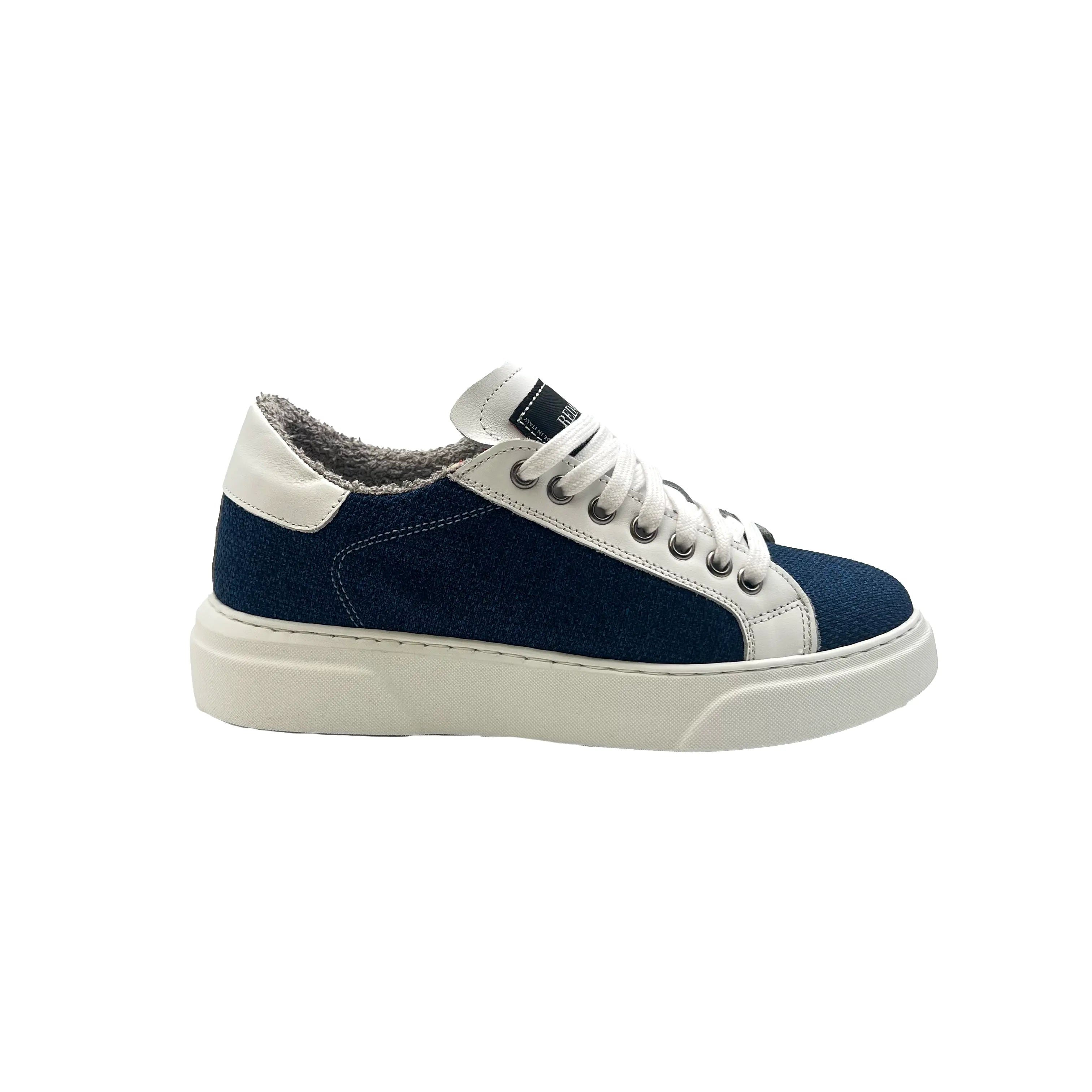 Sandro Barbera Wooly Jumper Sky Sneakers Donna biancoblu lana