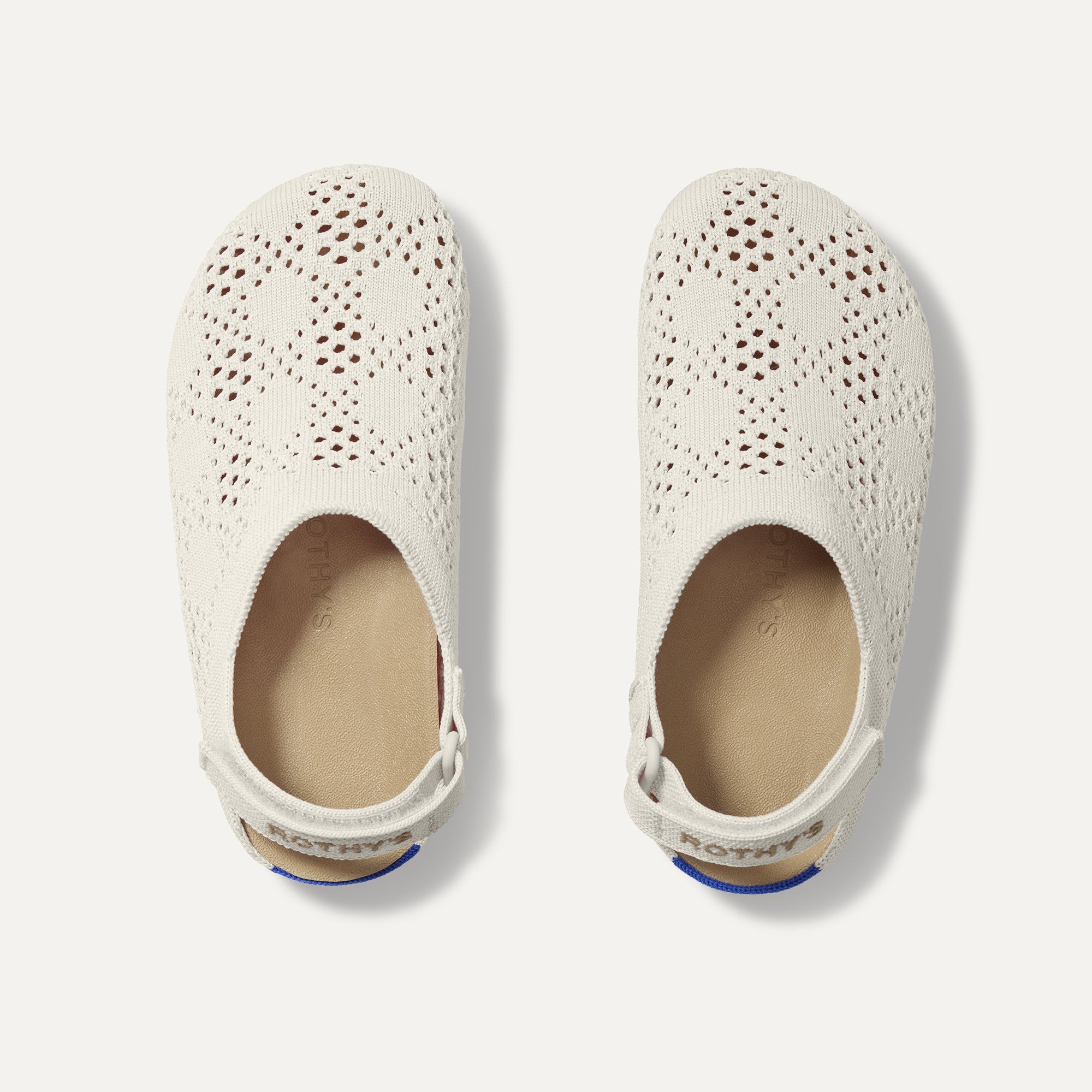 Rothy's The Kids Clog zoccoli bimbo White Crochet bianco