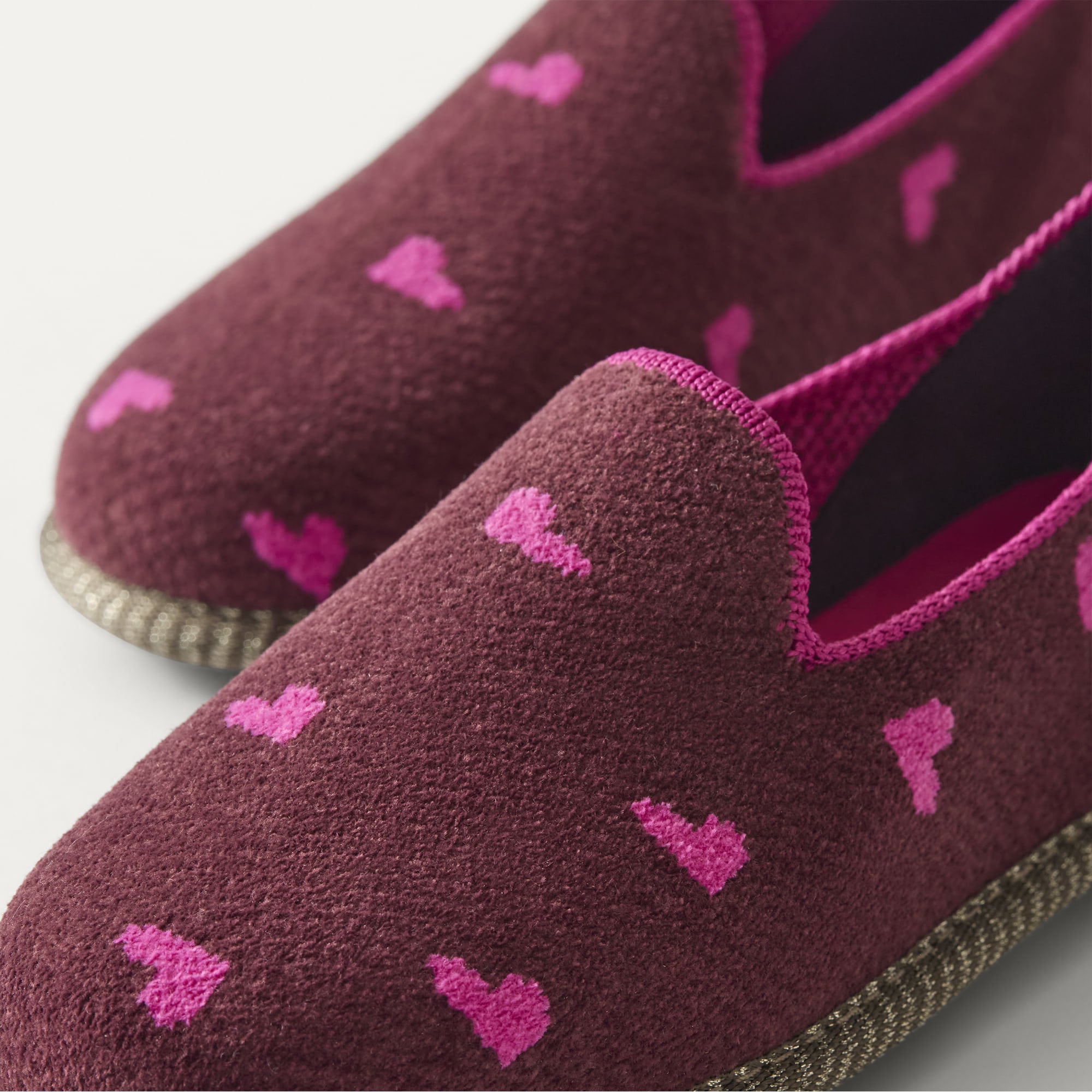 Rothy's The Mini Loafer mocassini bambina ReVelvet Heartbeat antiscivolo