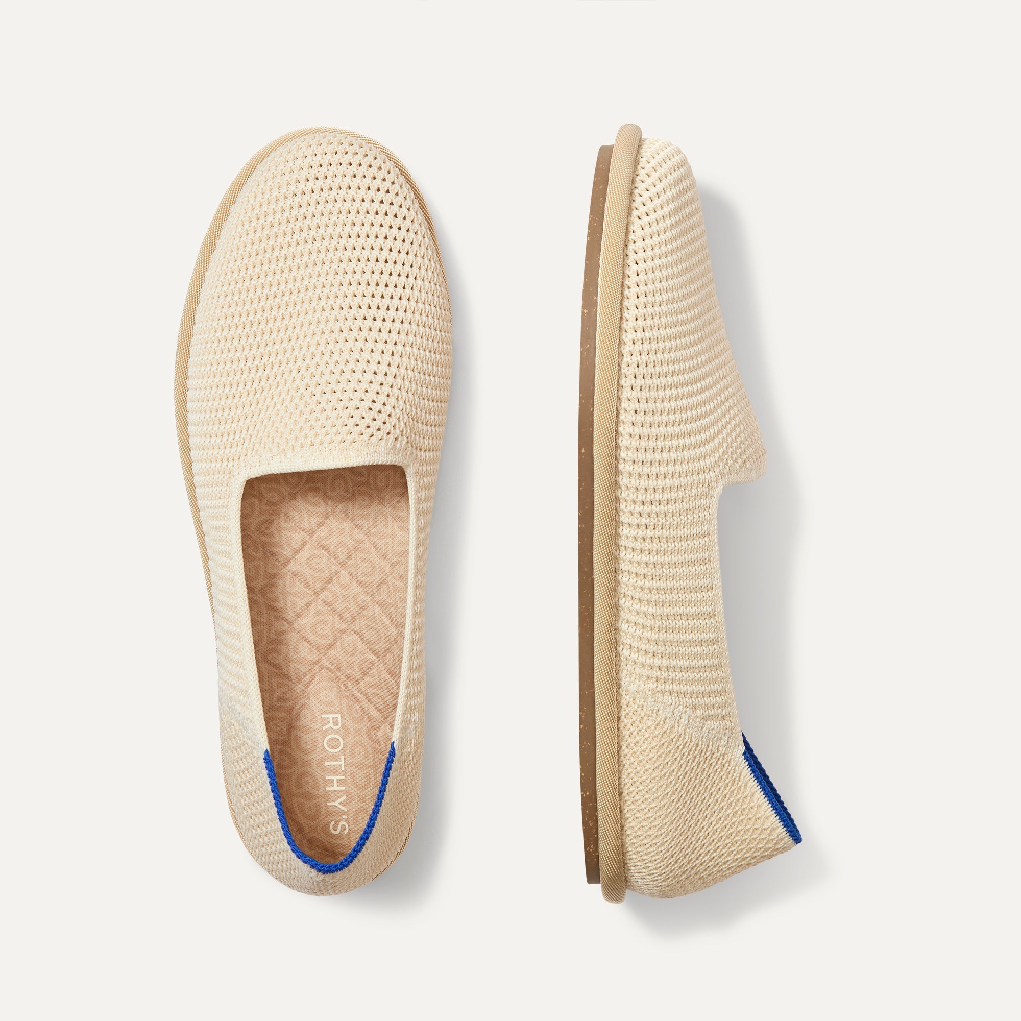 Rothy's The Cruiser Loafer mocassini donna White Raffia-Knit knit