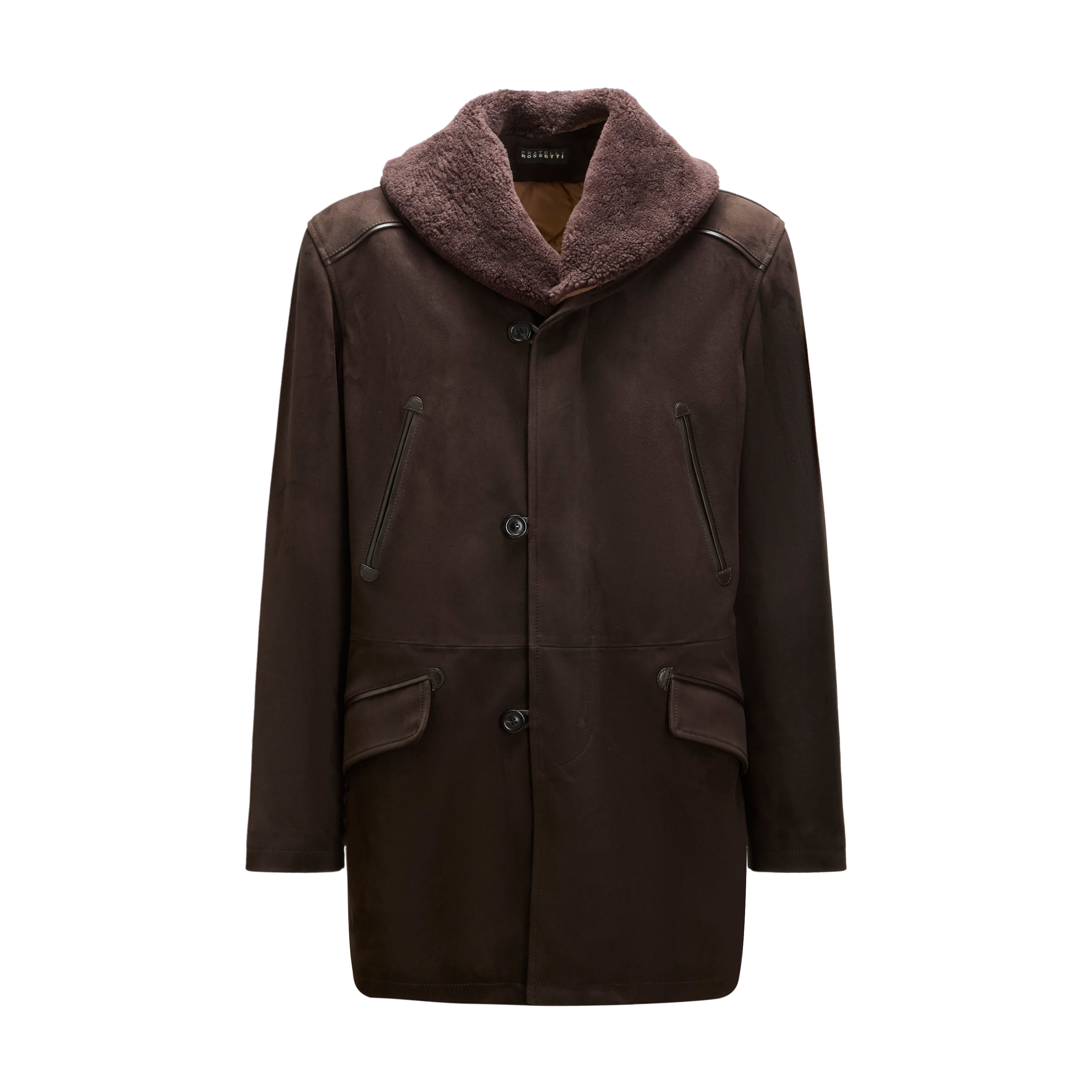 F.lli Rossetti 99801 Cappotto Uomo Moro Scamosciato