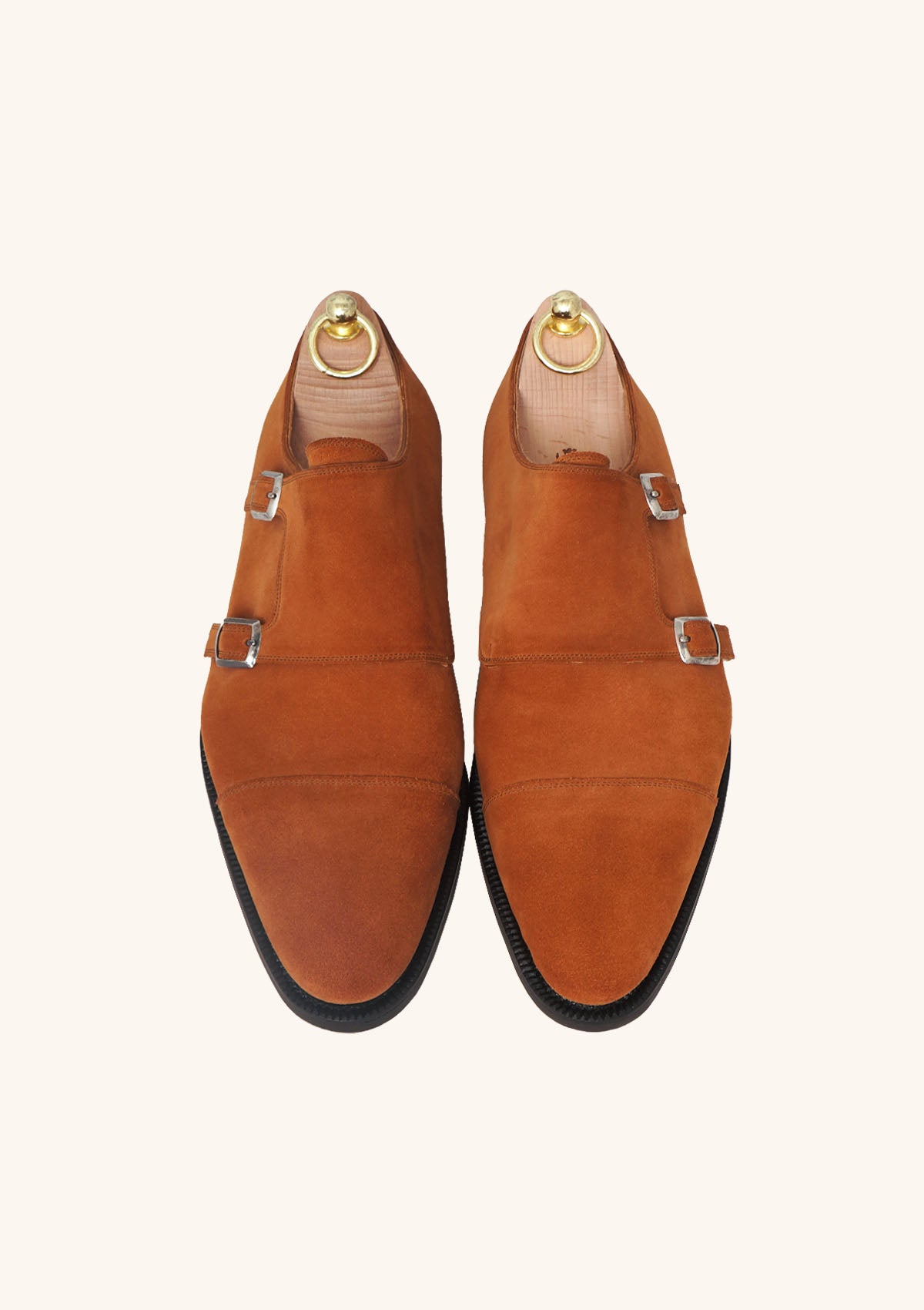 Stefano Bemer Monks C2351 Scarpe double monk camoscio