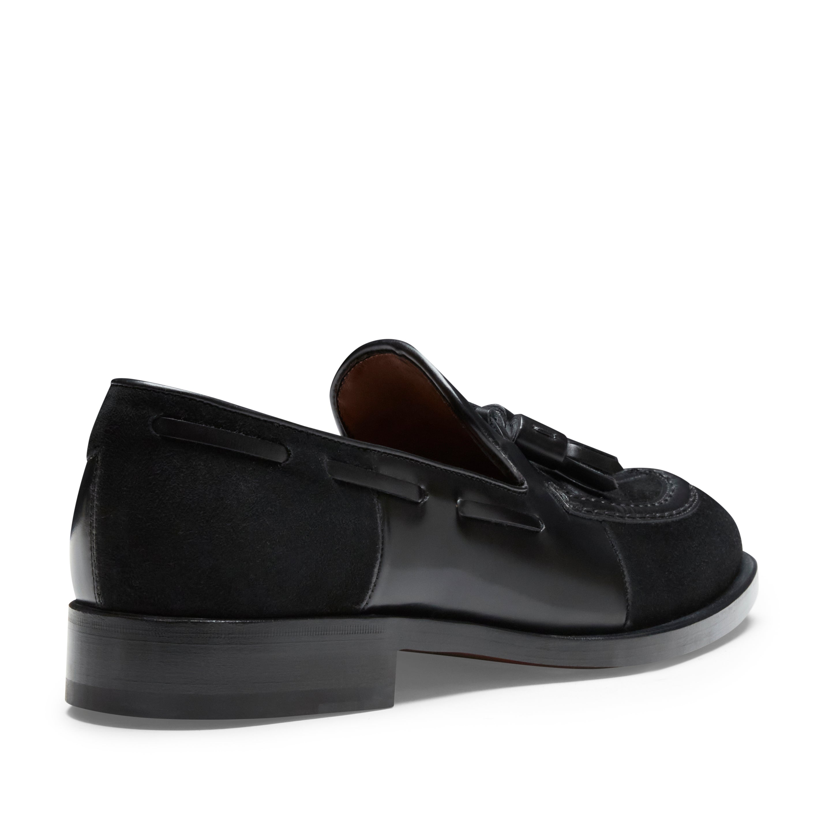 F.lli Rossetti Brera 15267 mocassino nero pelle suede