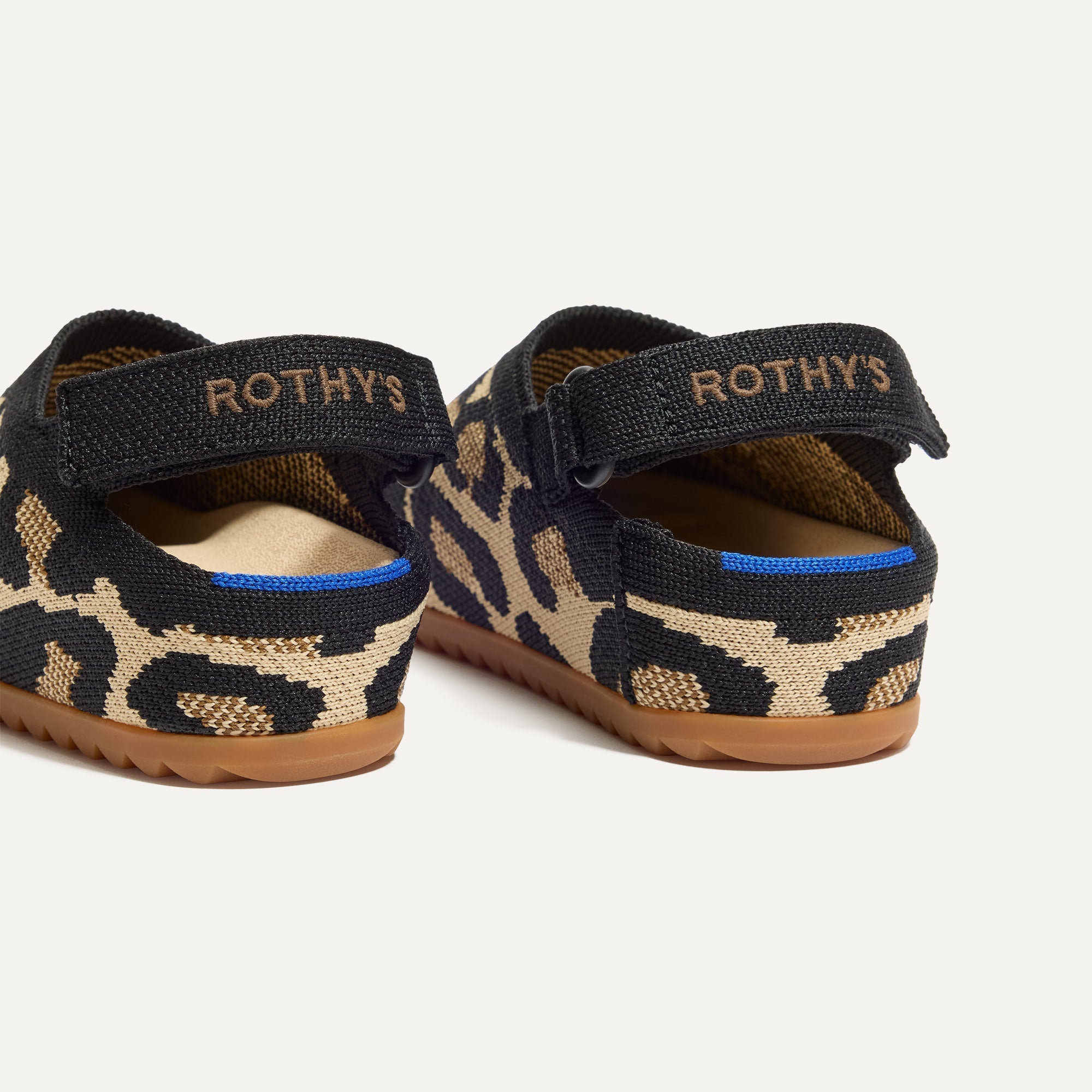 Rothy's The Kids Clog zoccoli bimbo Desert Cat leopardato