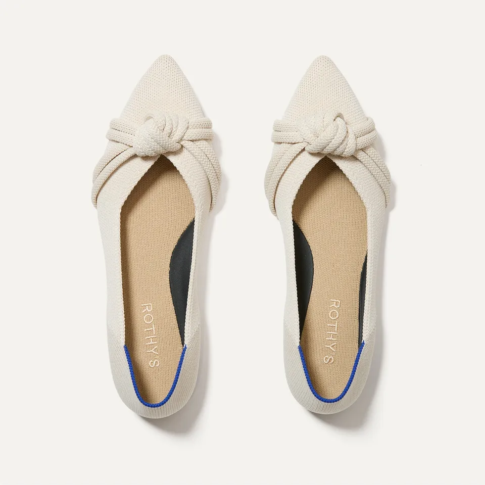 Rothy's The Knot Point II ballerine Conch