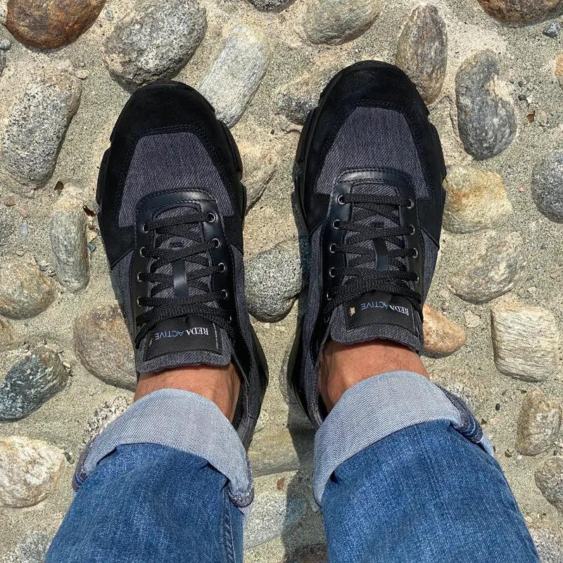 Sandro Barbera Wooly City Run sneaker grigio lana merino