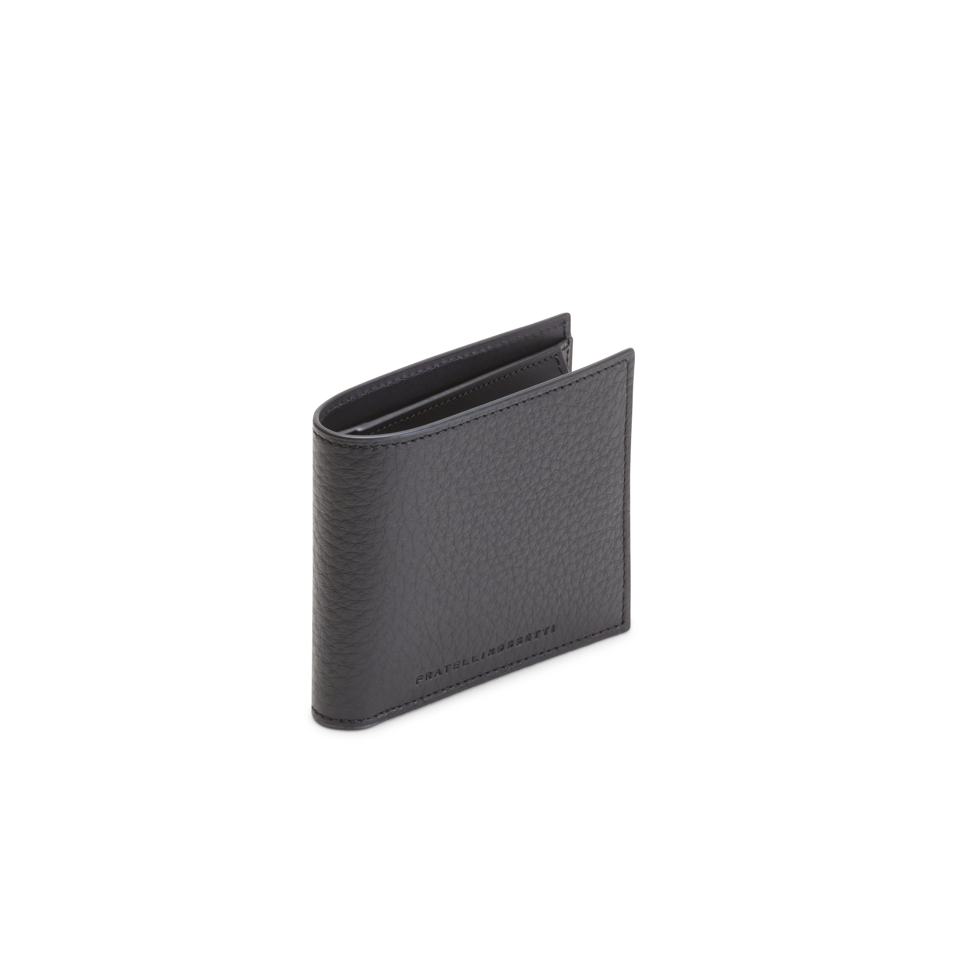 F.lli Rossetti 84871 portafoglio uomo pelle nera portamonete