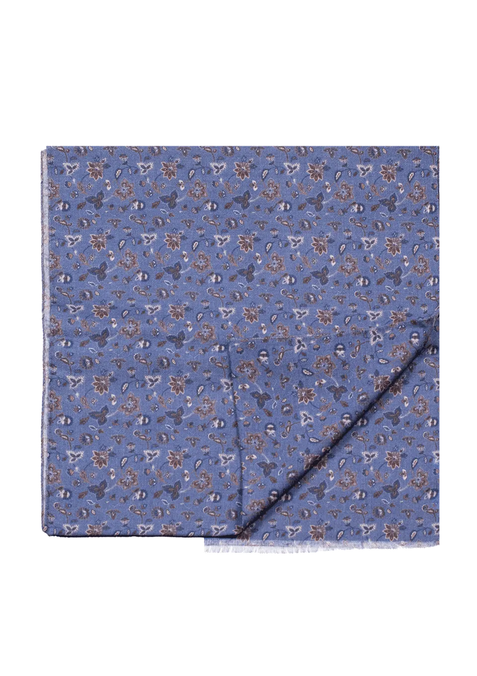 Stefano Bemer Scarves SV5006 sciarpa lana blu marrone