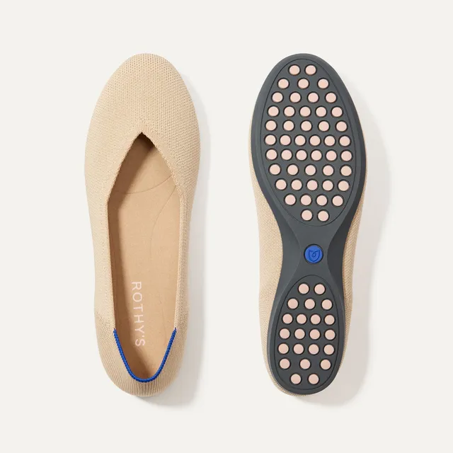 Rothy's The Daily Flat ballerine Ecru avorio knit