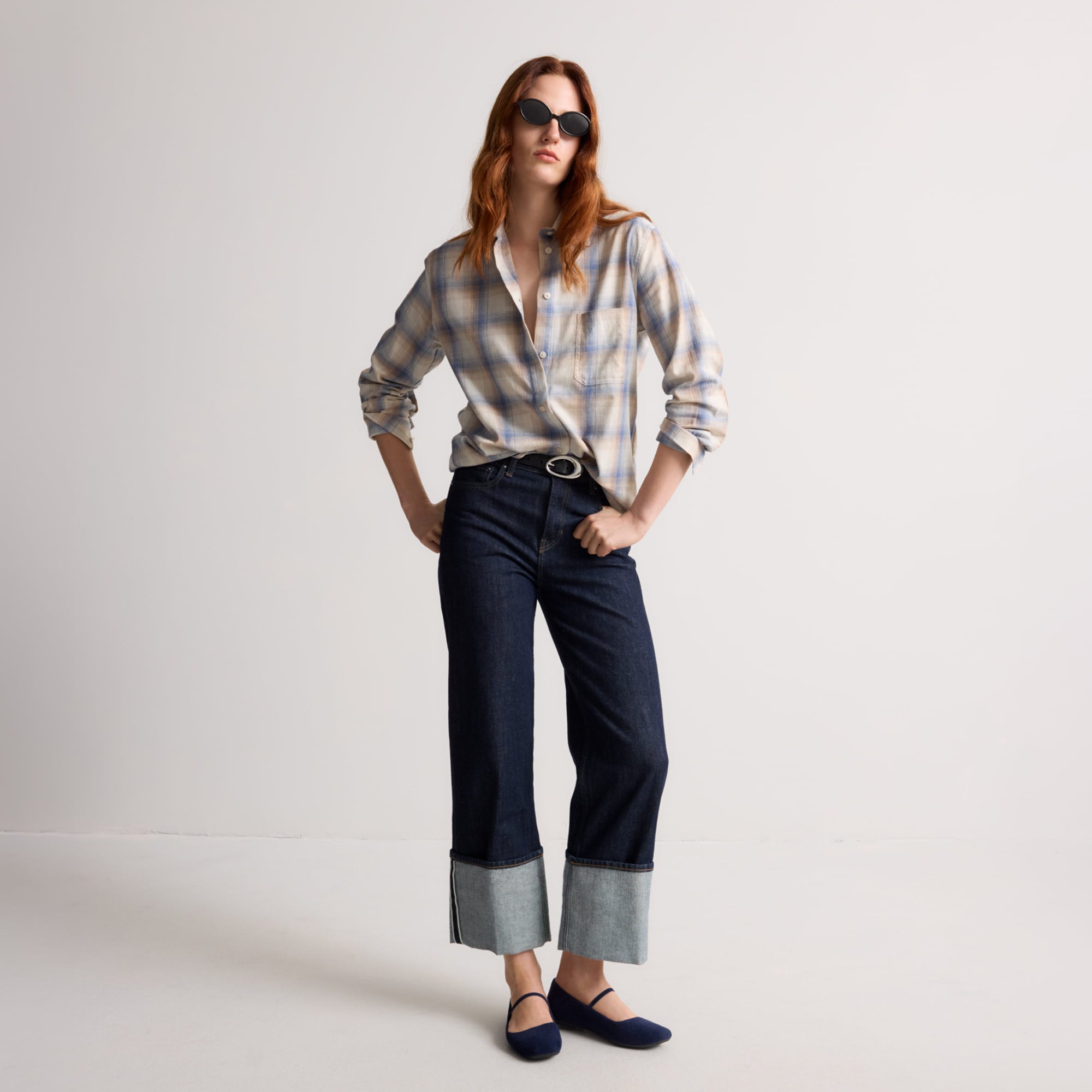 Rothy's The Max Square Mary Jane ballerine ReVelvet Navy