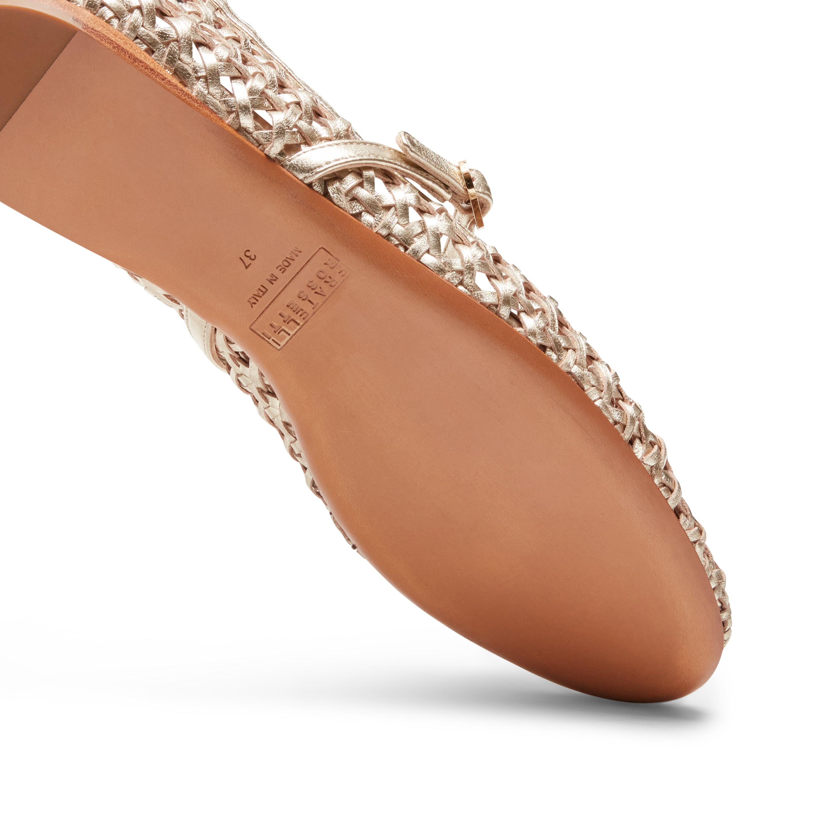 F.lli Rossetti 68246 ballerina donna platino metallizzata