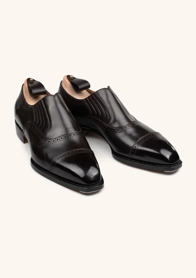 Stefano Bemer Lazy Man T4910 oxford marrone scuro pelle