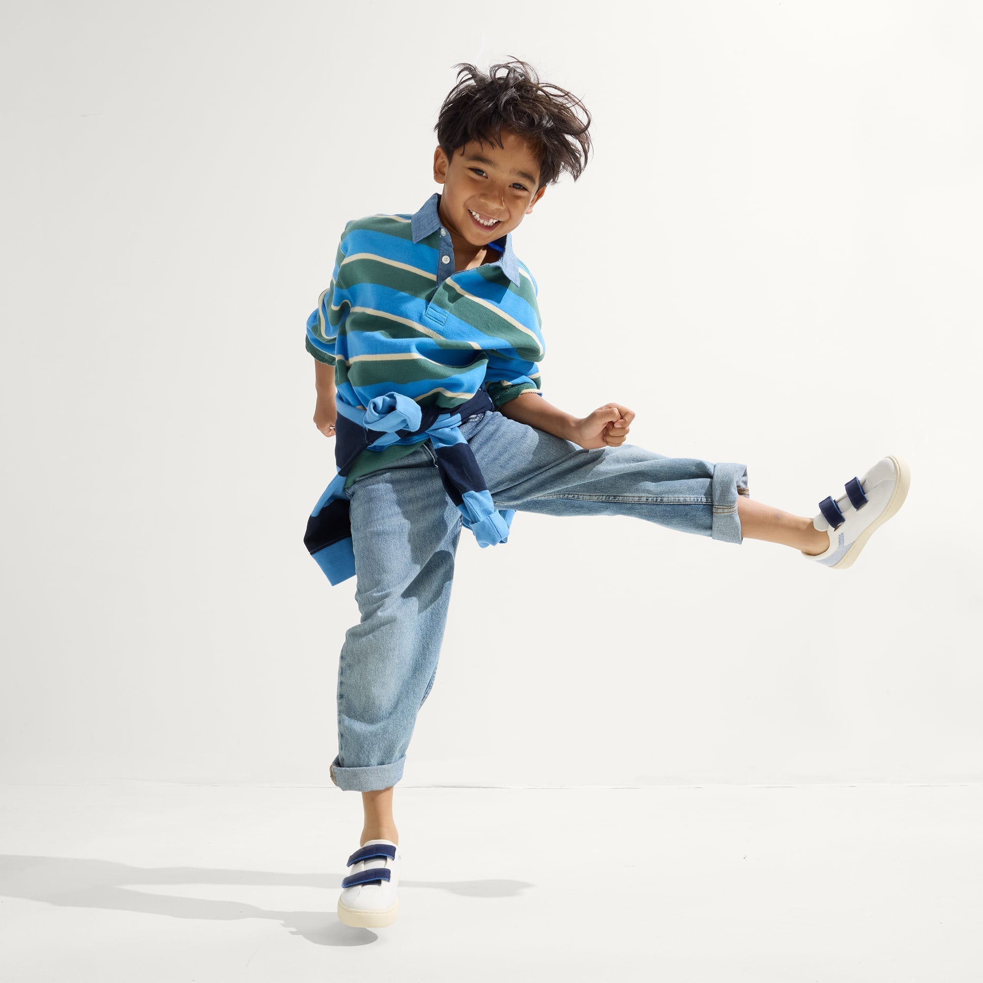 Rothy's The Kids Strap Sneaker scarpe bambino Blue Raspberry velcro