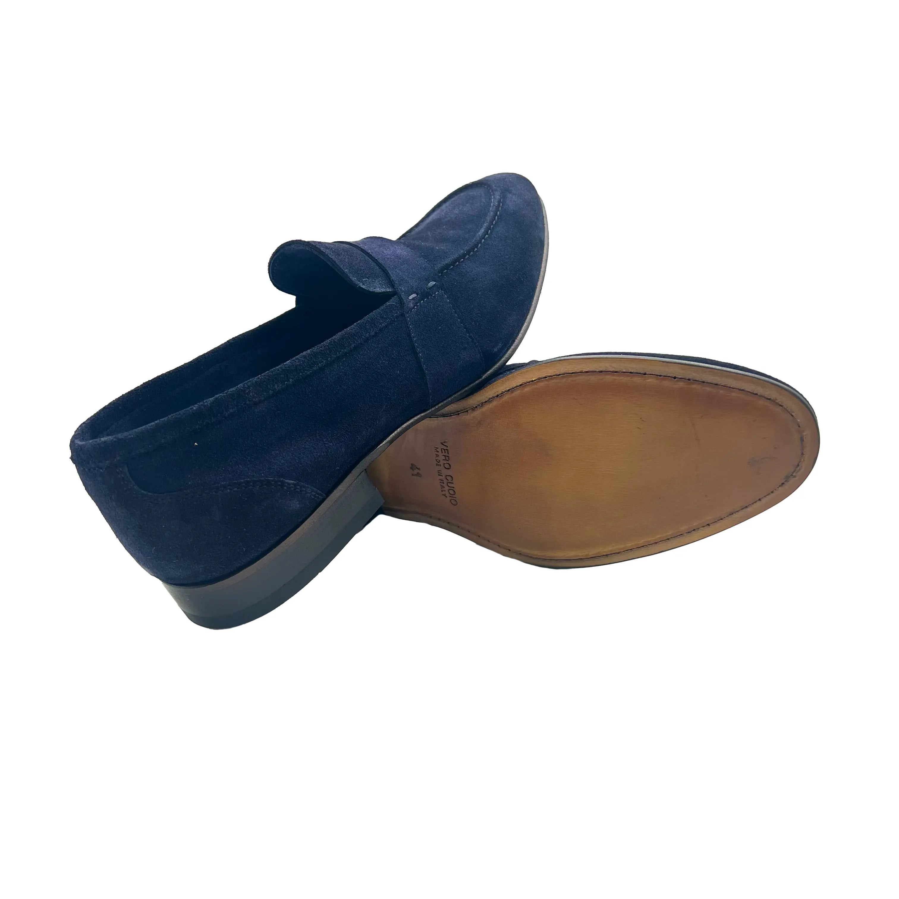 Sandro Barbera 2828 mocassino donna suede navy