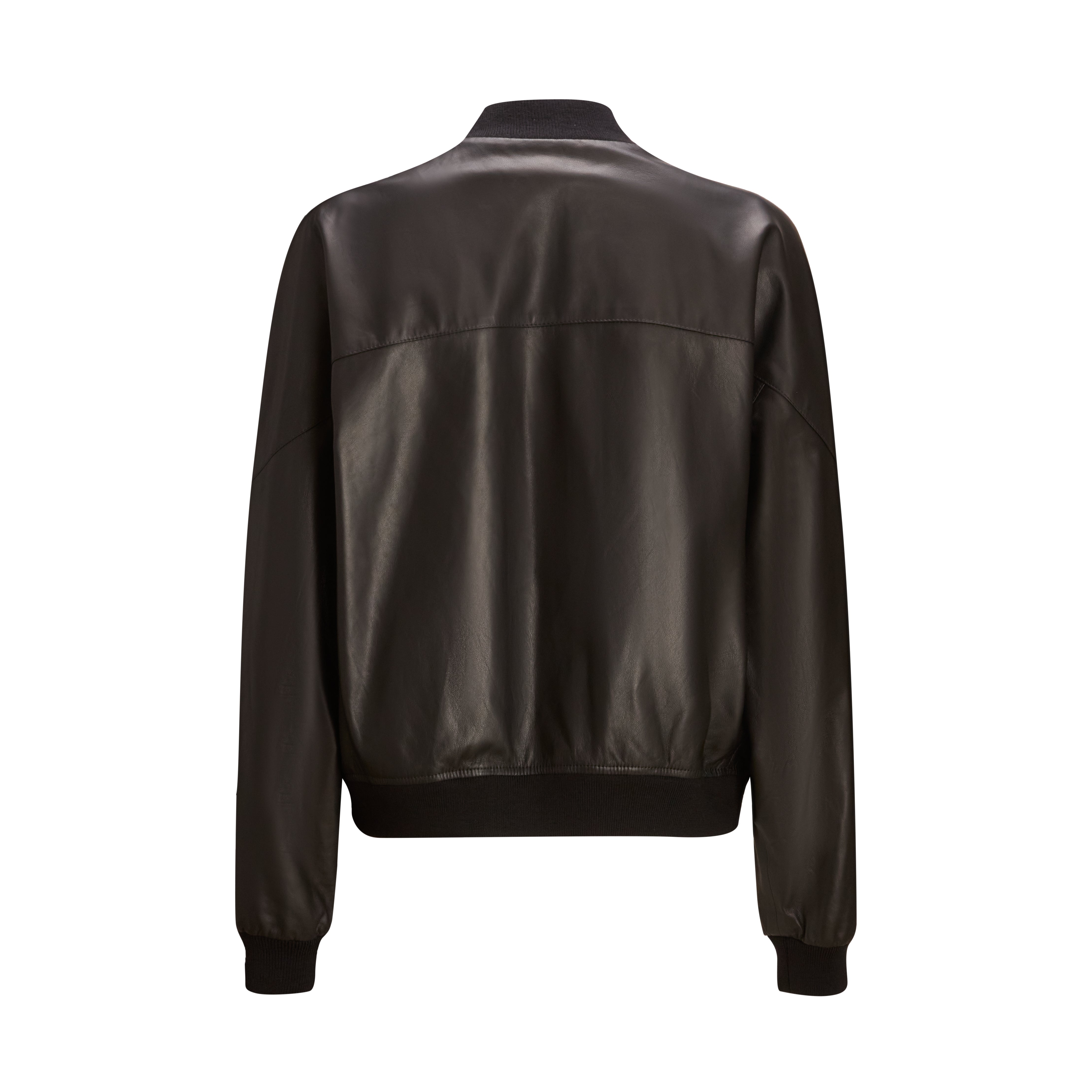 F.lli Rossetti Bomber 98411 Nappa Nera Donna Cropped Zip