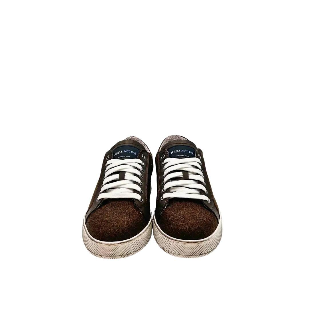 Sandro Barbera & Figli Wooly sneaker uomo marrone lana merino